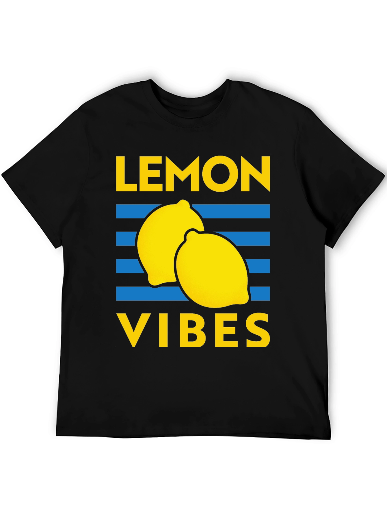 Lemon Vibes Graphic Tee - Black