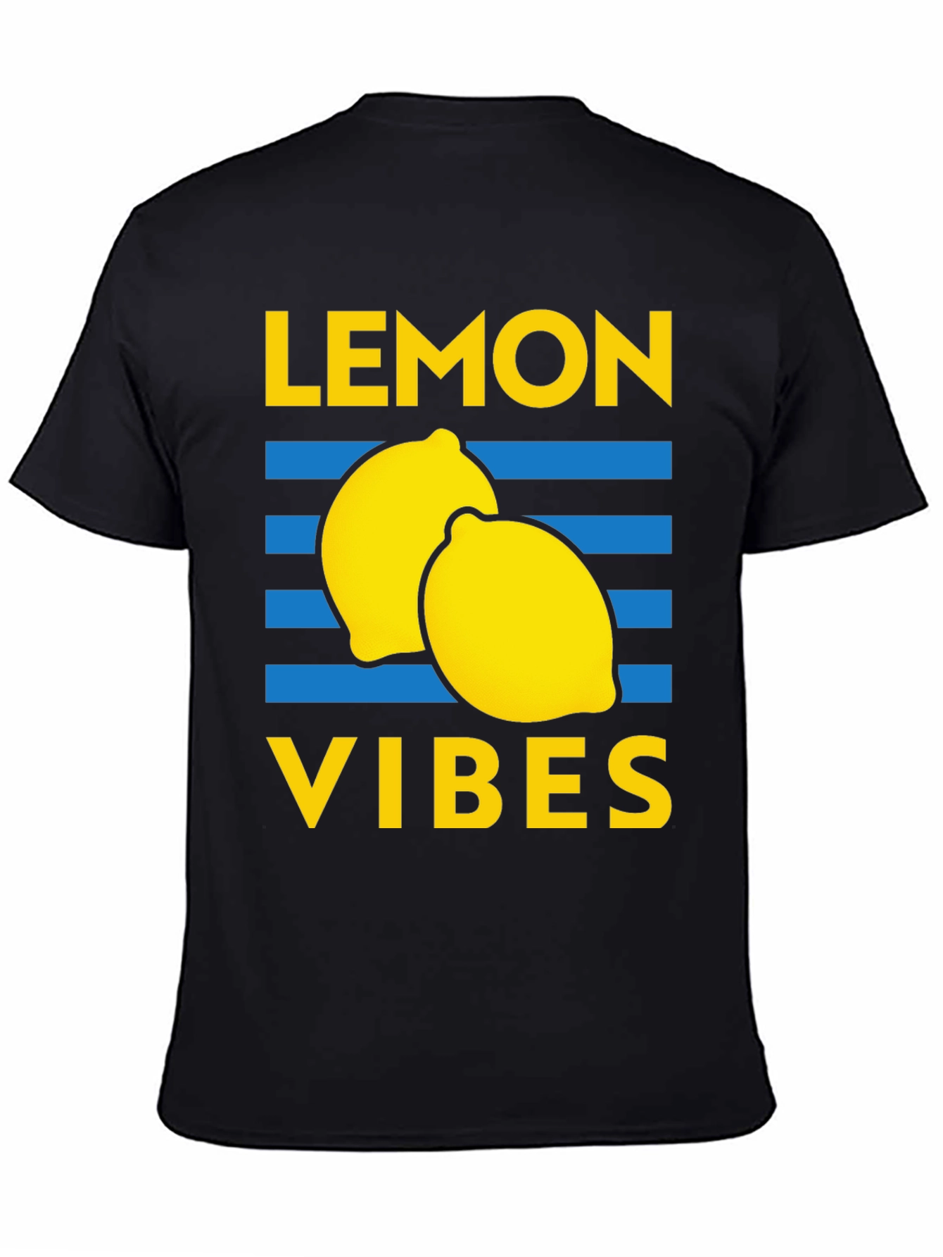Lemon Vibes Graphic Tee - Black