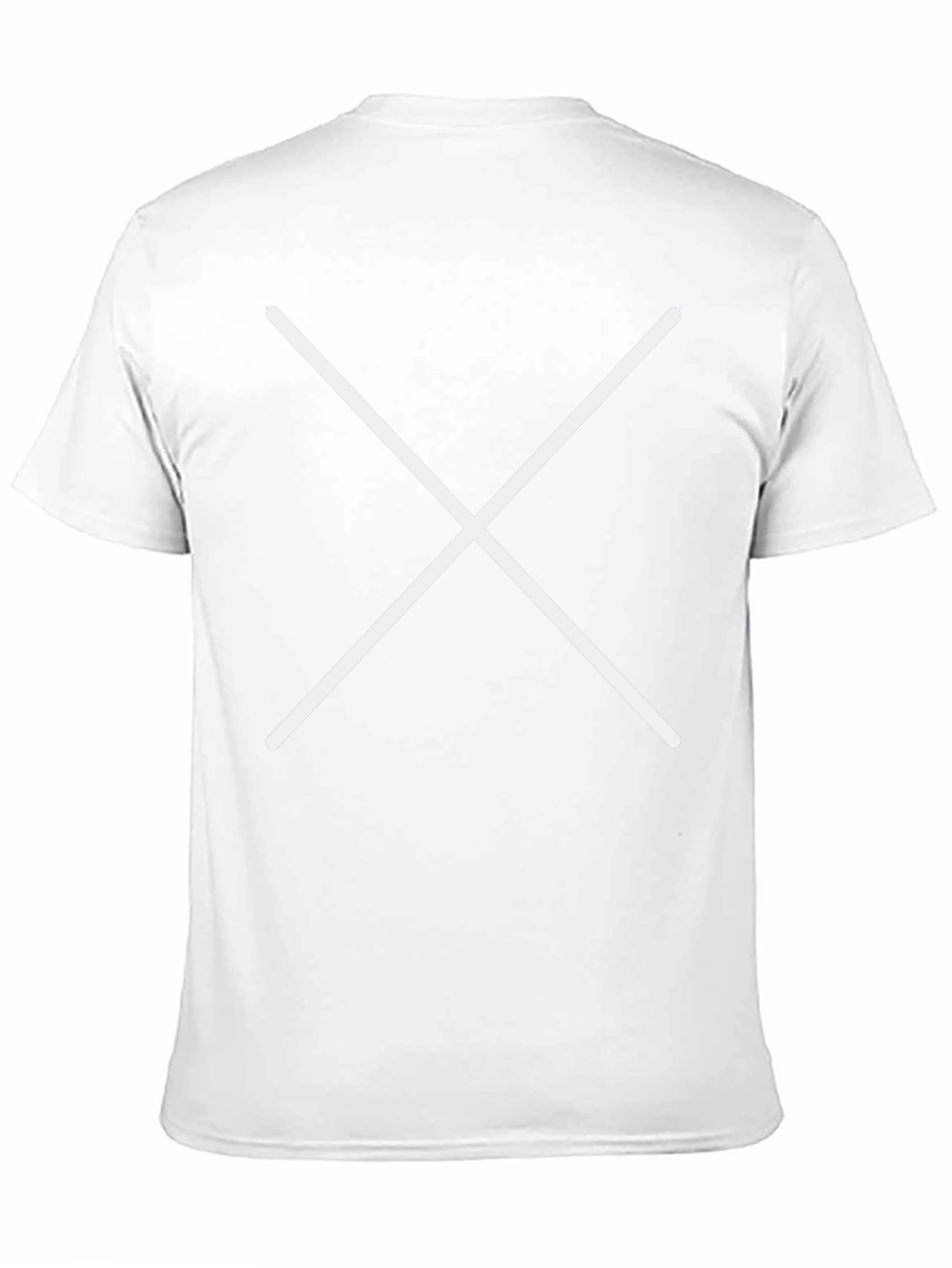 Black T-Shirt with White Cross Graphic