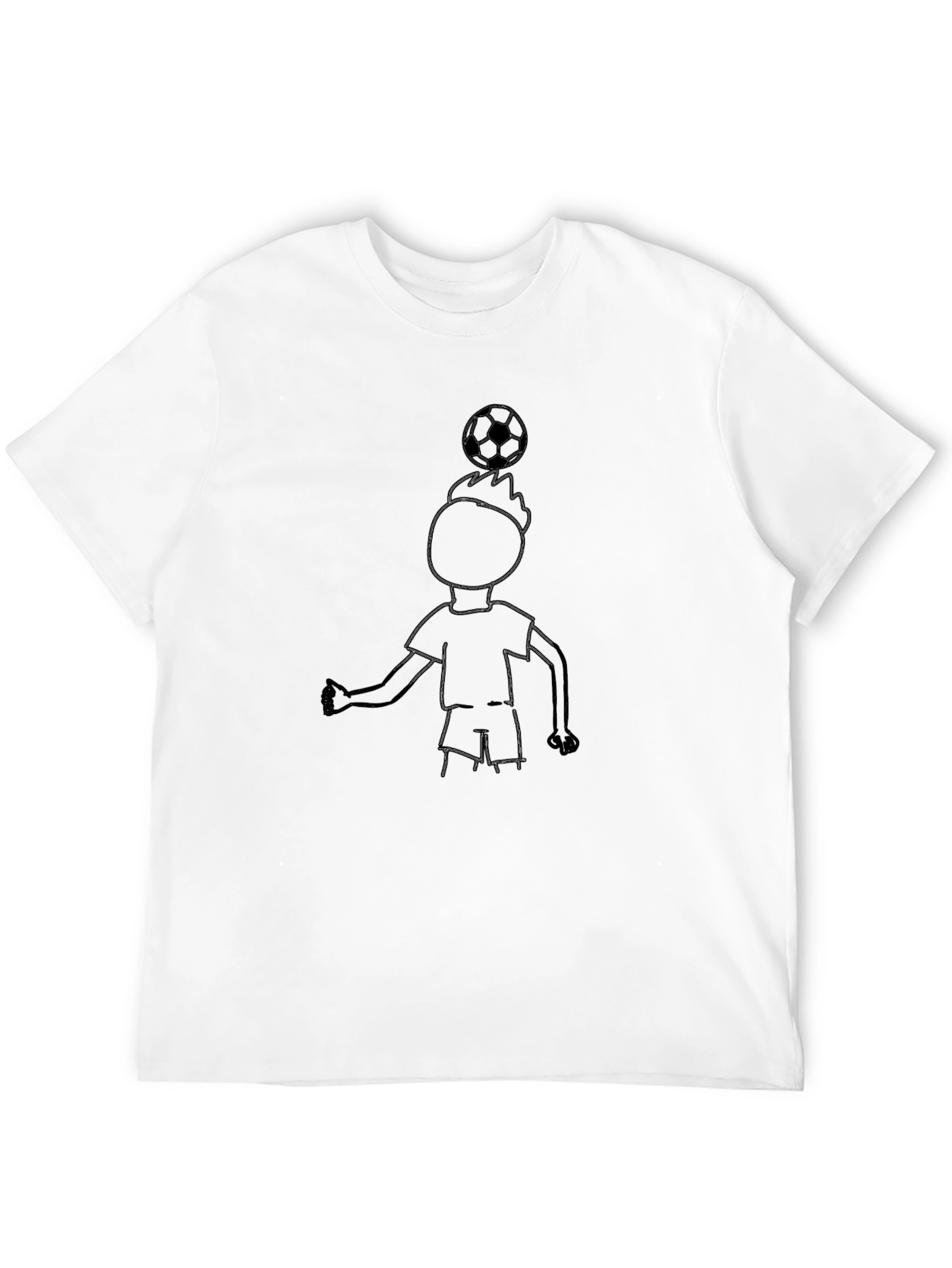 Soccer Kid Graphic Black T-Shirt