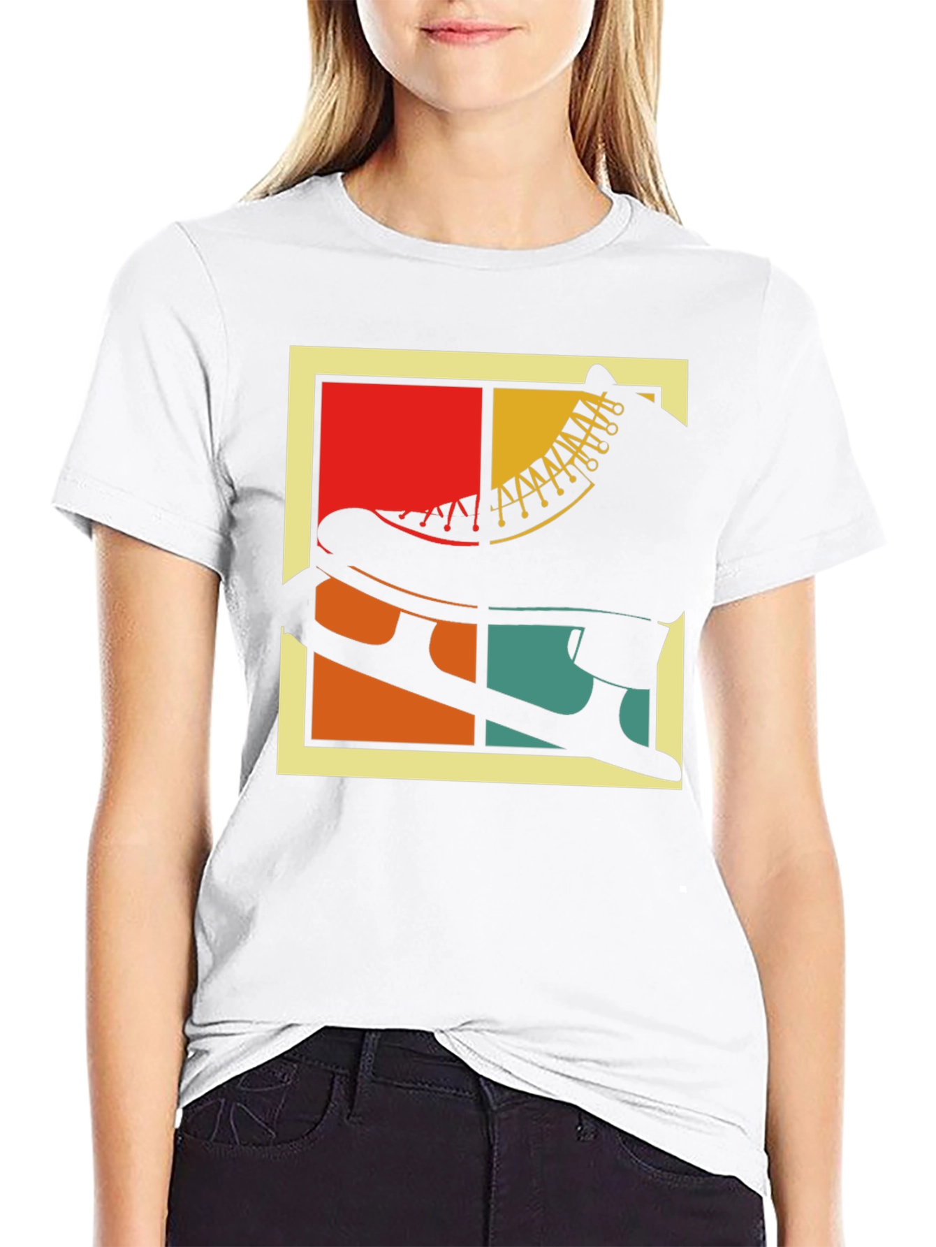 Retro Ice Skate Graphic T-Shirt