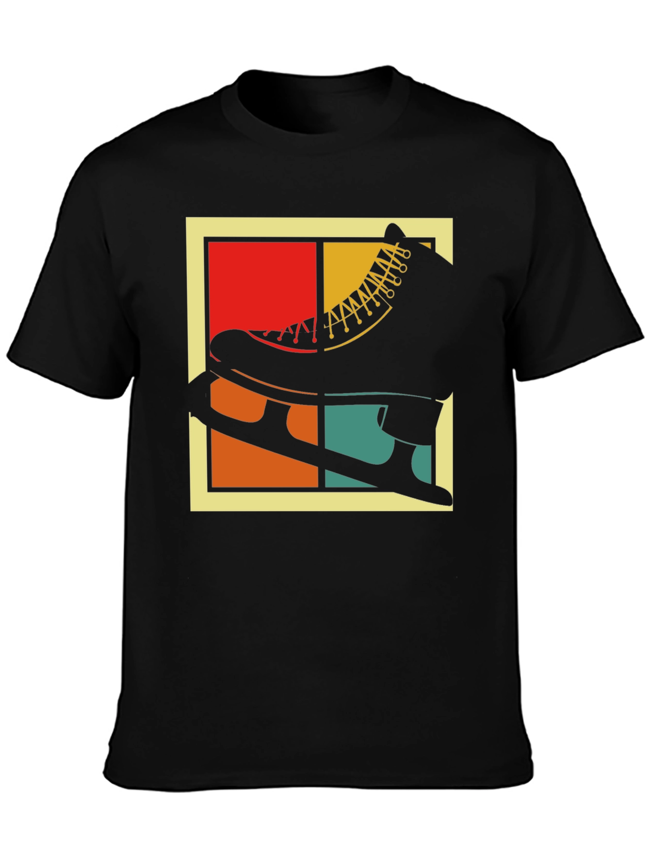 Retro Ice Skate Graphic T-Shirt