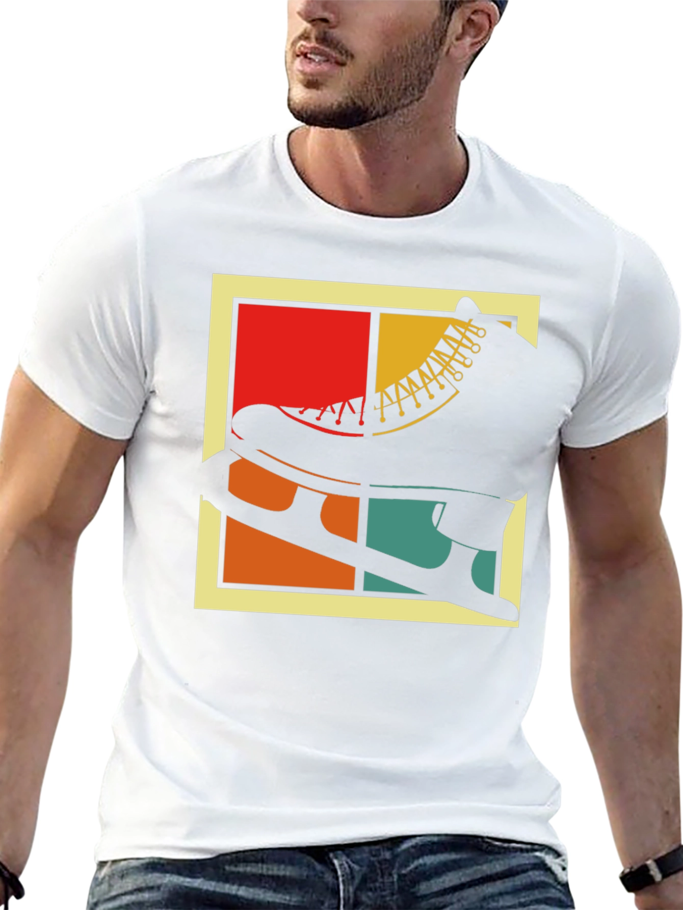 Retro Ice Skate Graphic T-Shirt