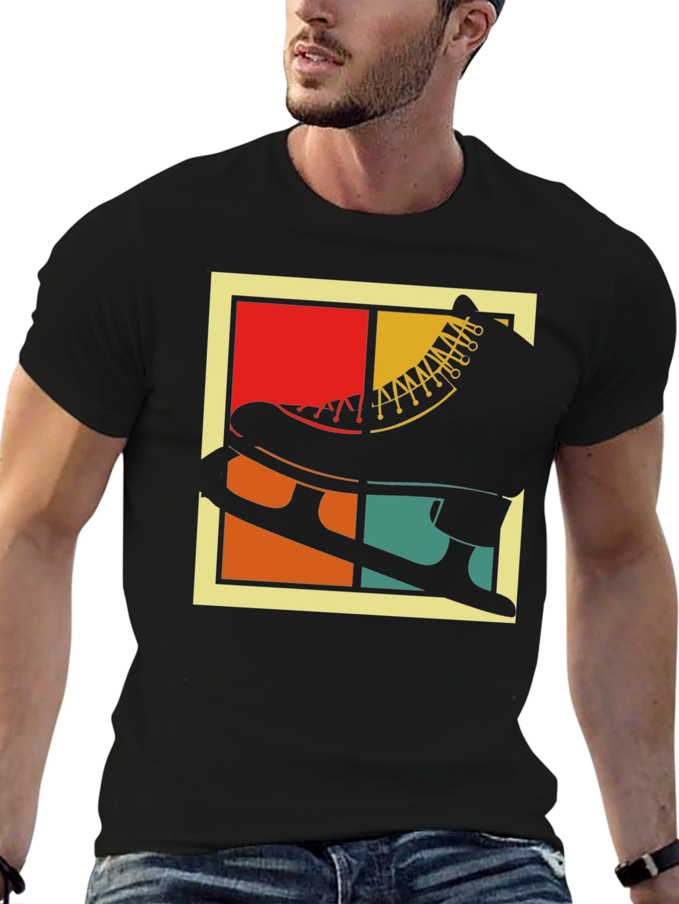 Retro Ice Skate Graphic T-Shirt