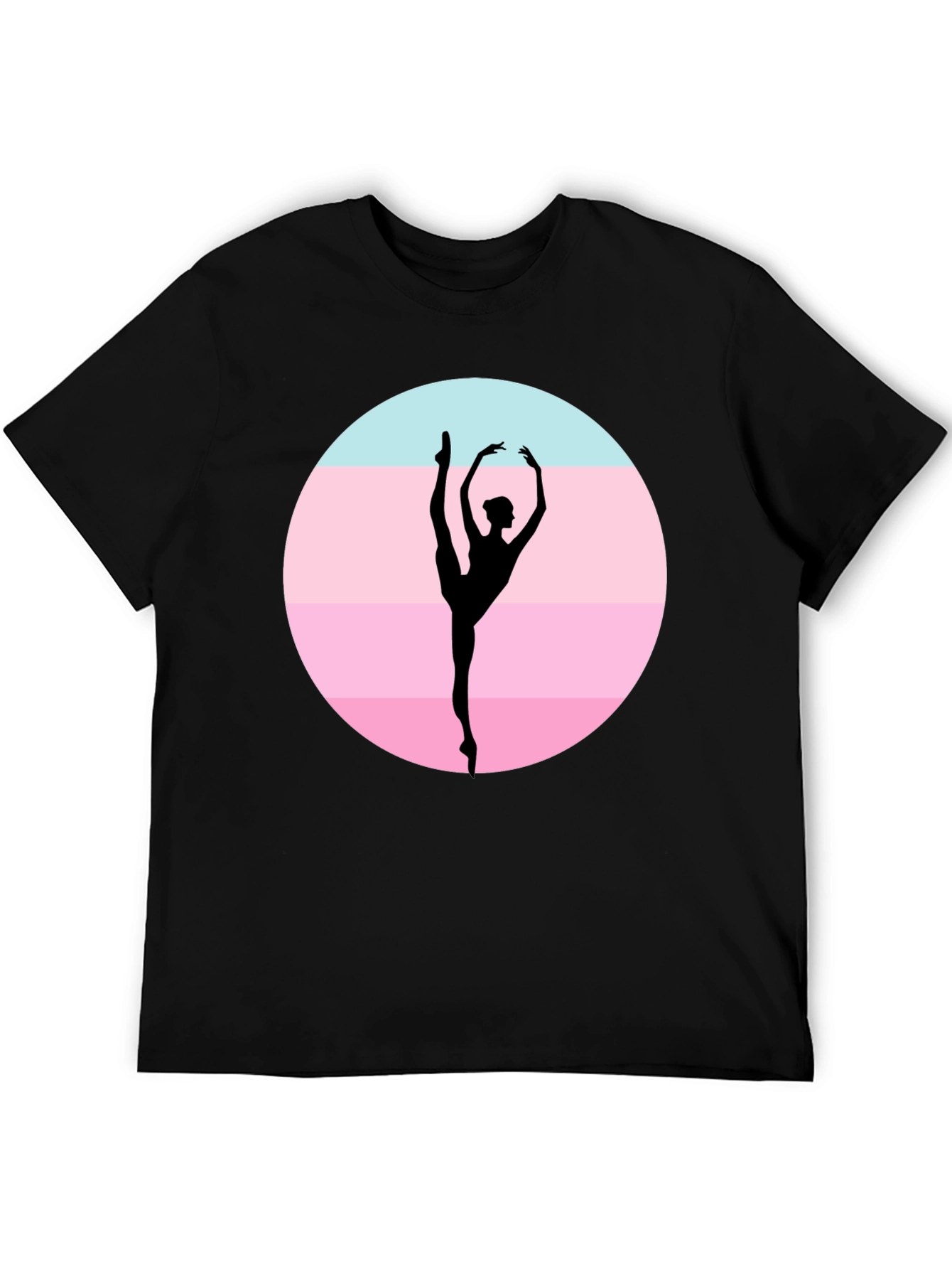 Ballet Dancer Silhouette Graphic T-Shirt