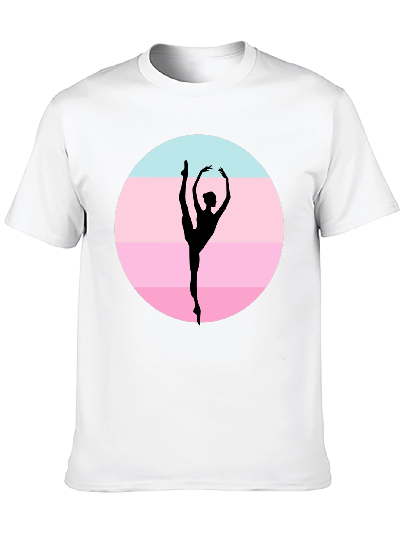 Ballet Dancer Silhouette Graphic T-Shirt