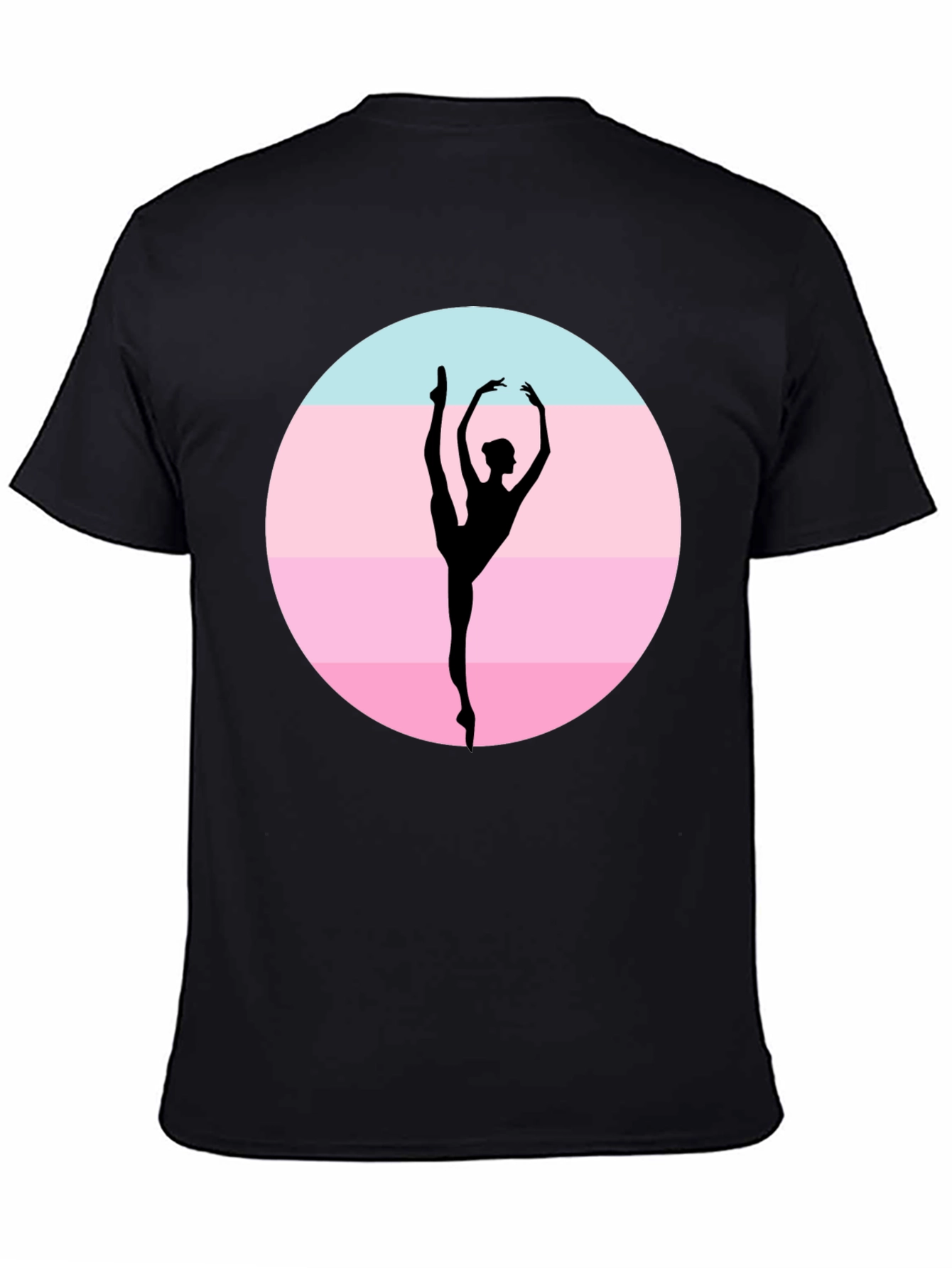 Ballet Dancer Silhouette Graphic T-Shirt