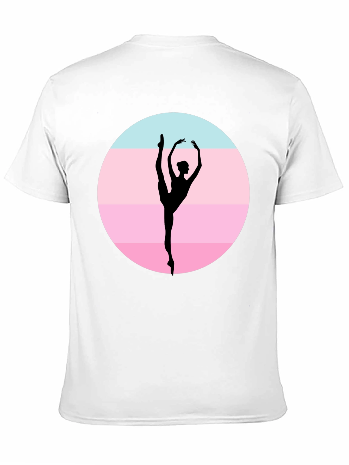 Ballet Dancer Silhouette Graphic T-Shirt