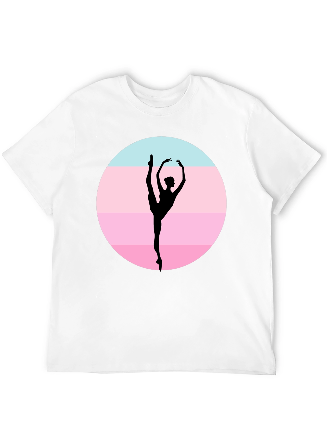 Ballet Dancer Silhouette Graphic T-Shirt