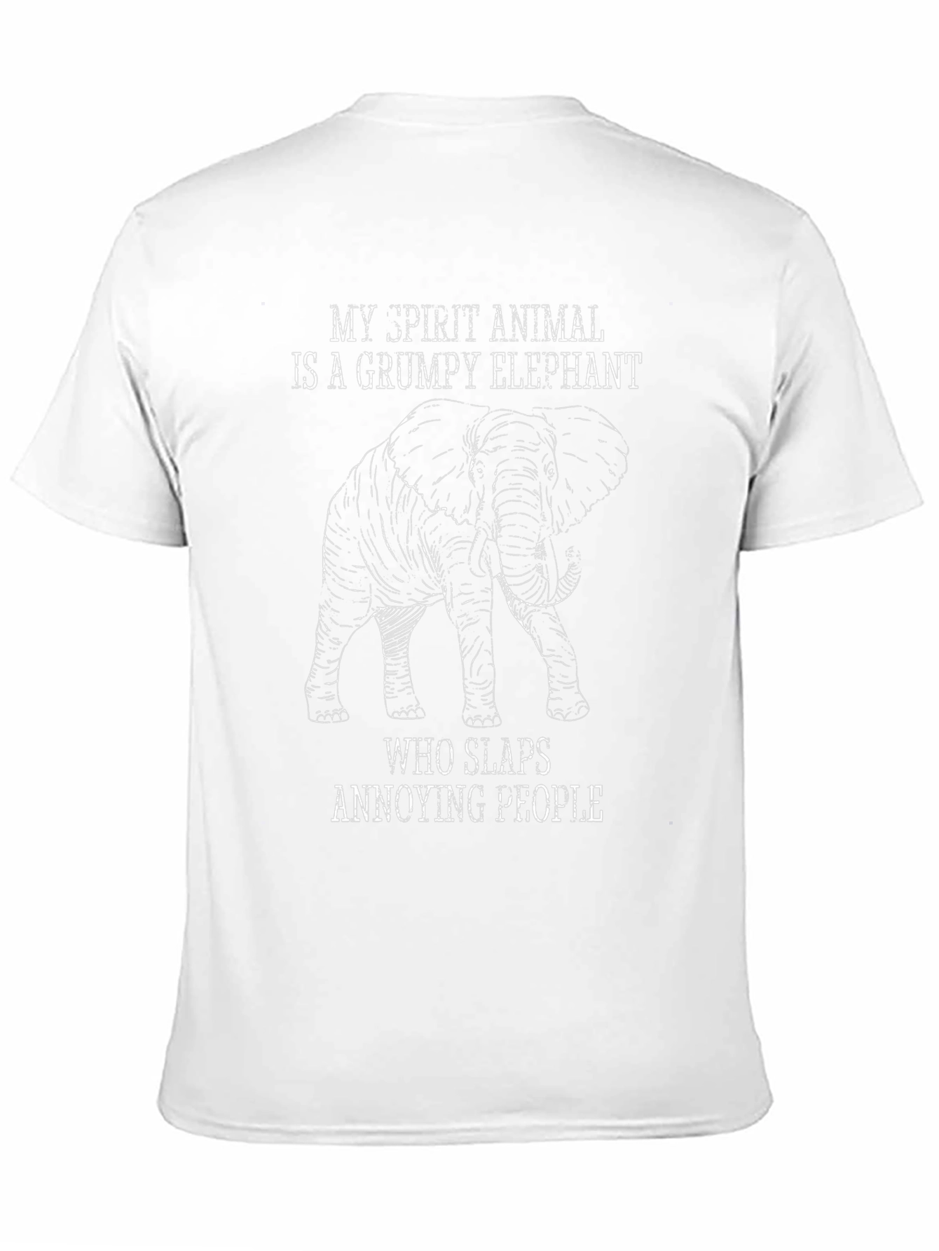 Grumpy Elephant Spirit Animal T-Shirt