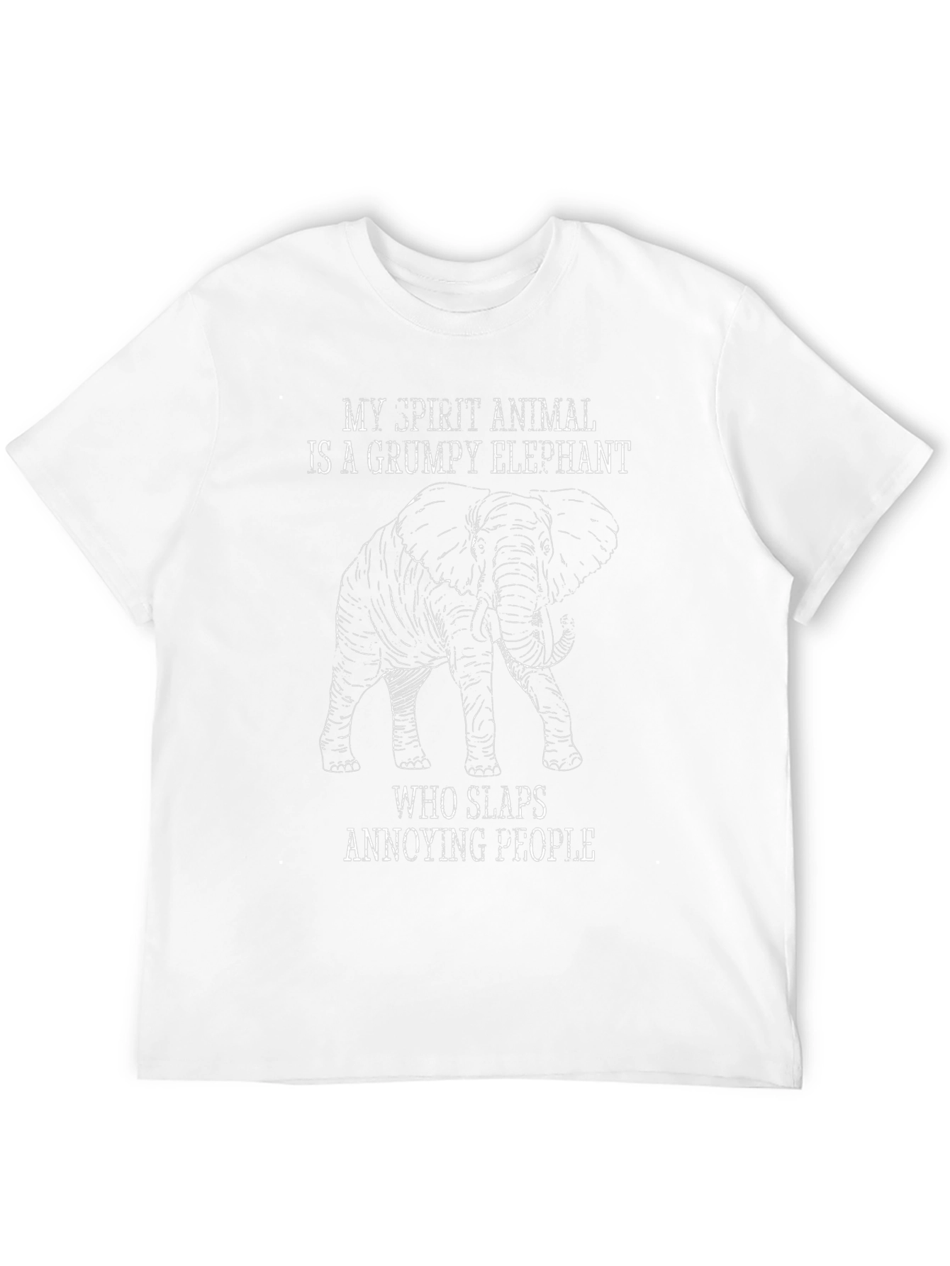 Grumpy Elephant Spirit Animal T-Shirt