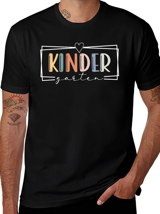 Kindergarten Graphic Tee - Back to School Teacher Shirt