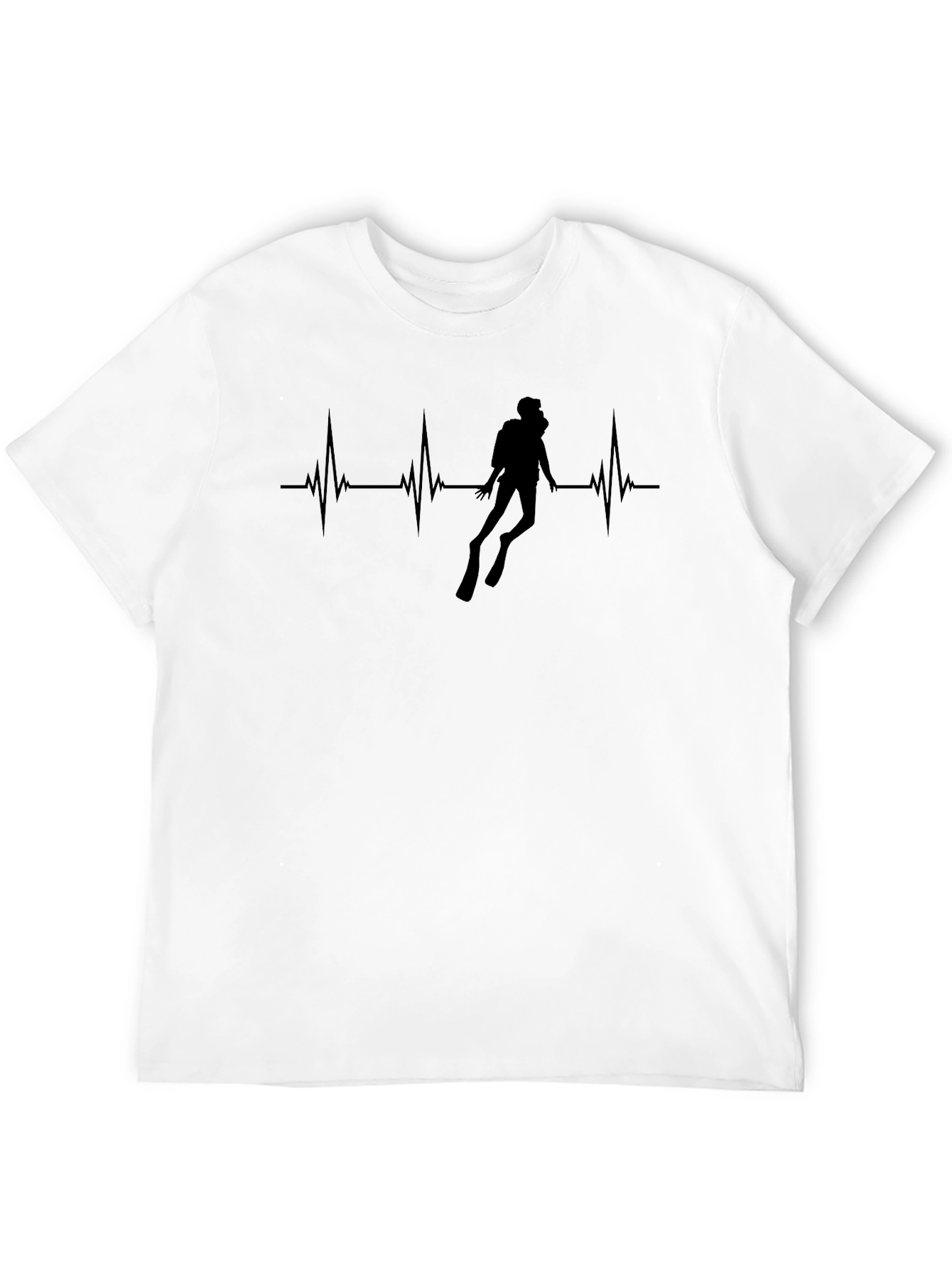 Diver Heartbeat T-Shirt - Scuba Diving Tee