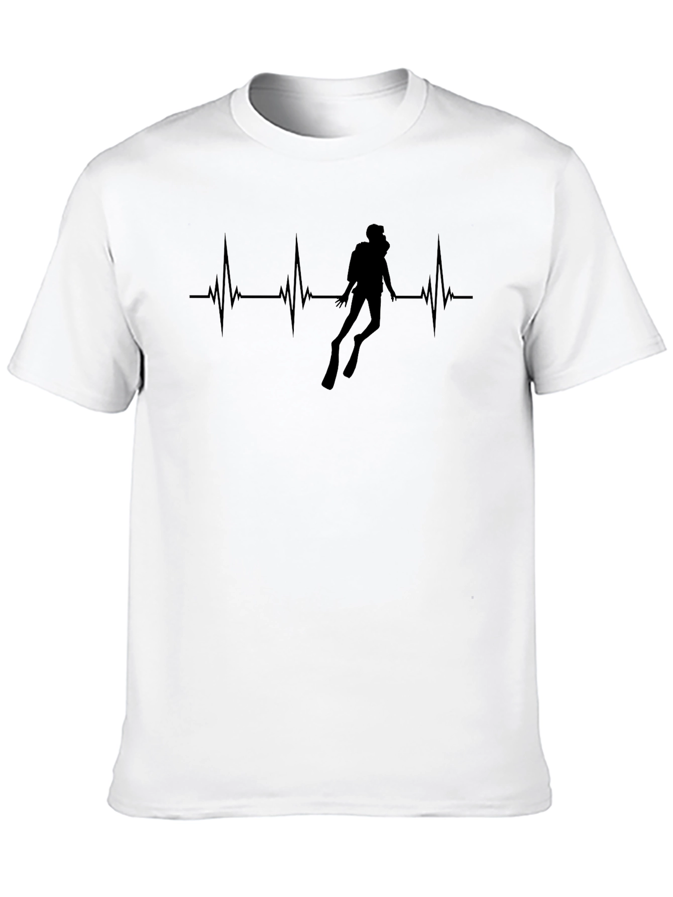 Diver Heartbeat T-Shirt - Scuba Diving Tee