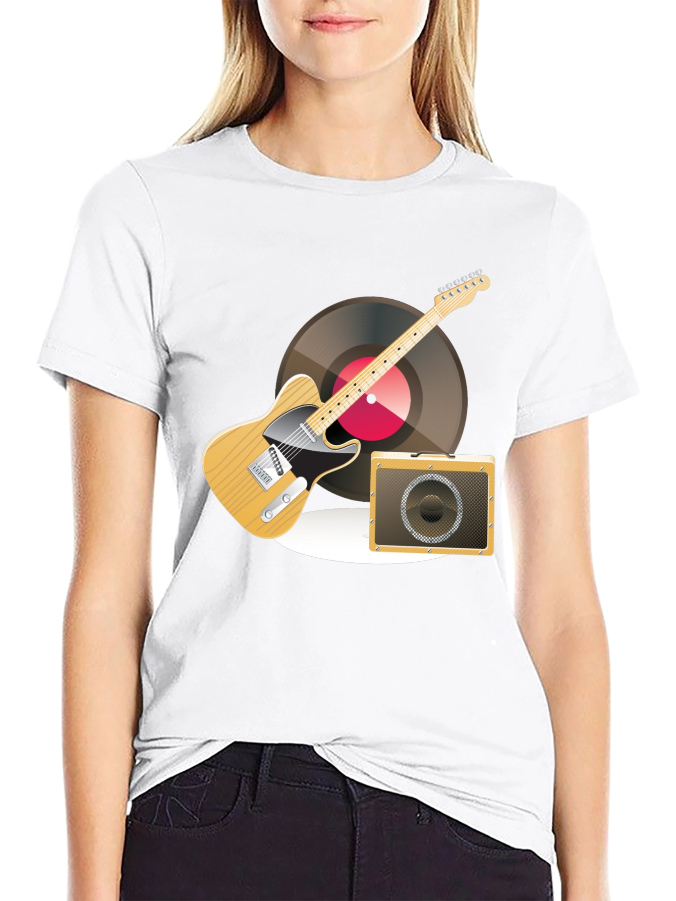 Guitar & Amplifier Graphic T-Shirt