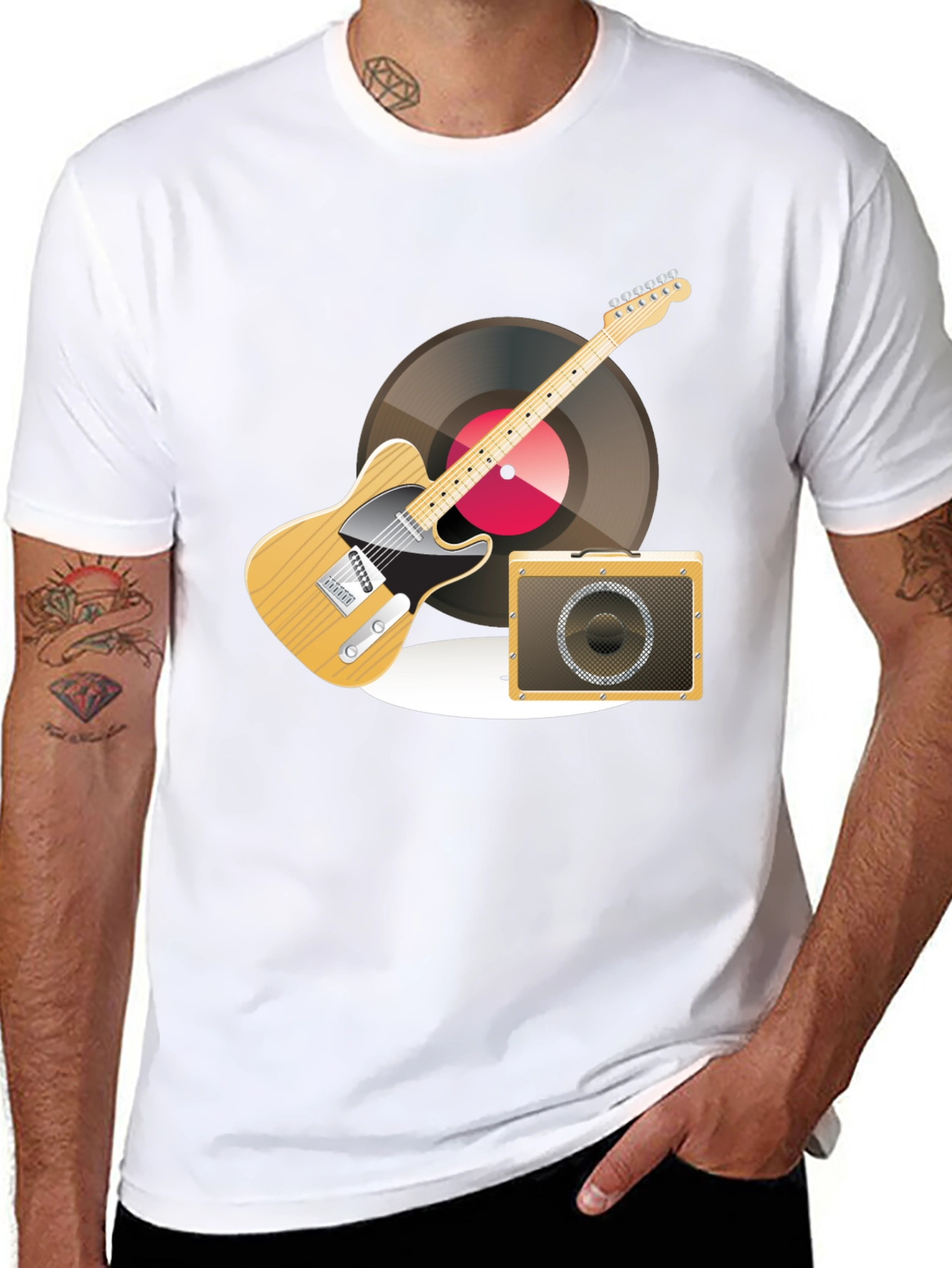 Guitar & Amplifier Graphic T-Shirt