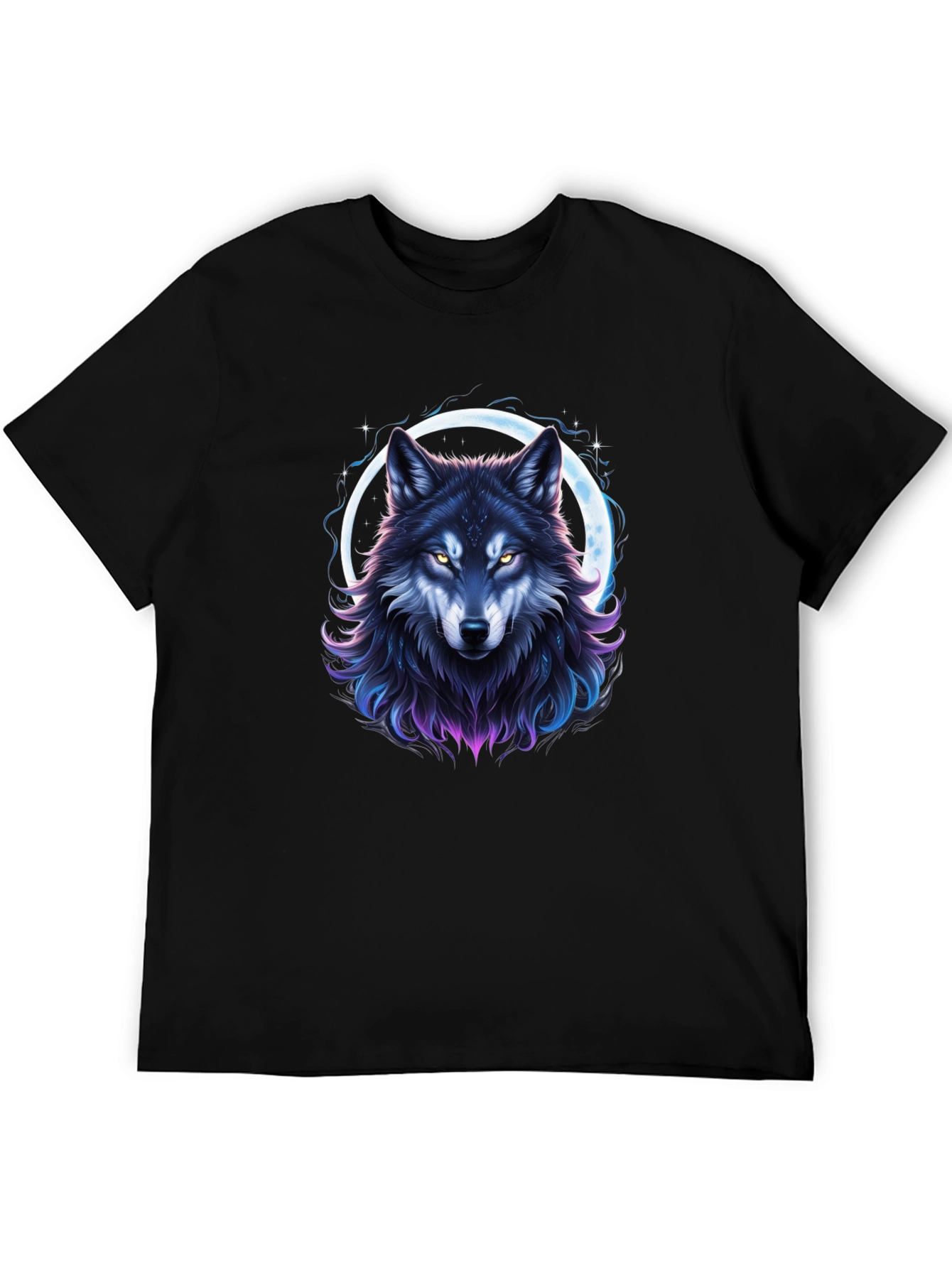 Wolf Moon Graphic Tee - Mens Black T-Shirt