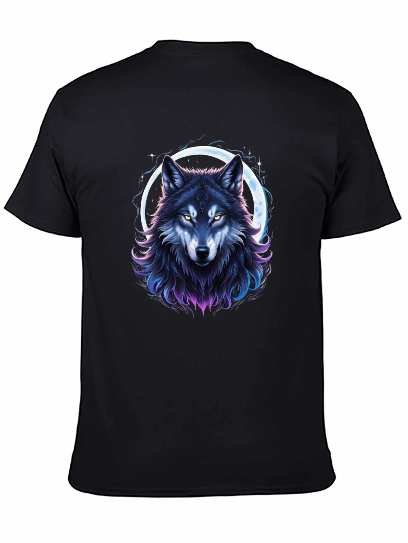 Wolf Moon Graphic Tee - Mens Black T-Shirt