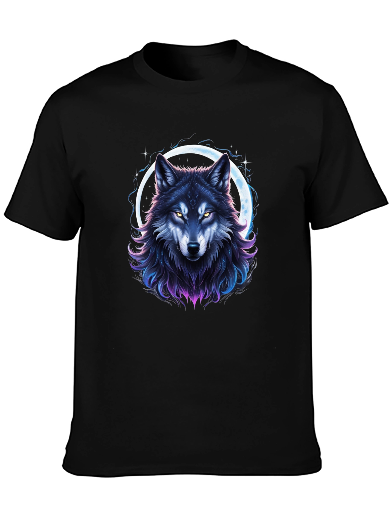 Wolf Moon Graphic Tee - Mens Black T-Shirt