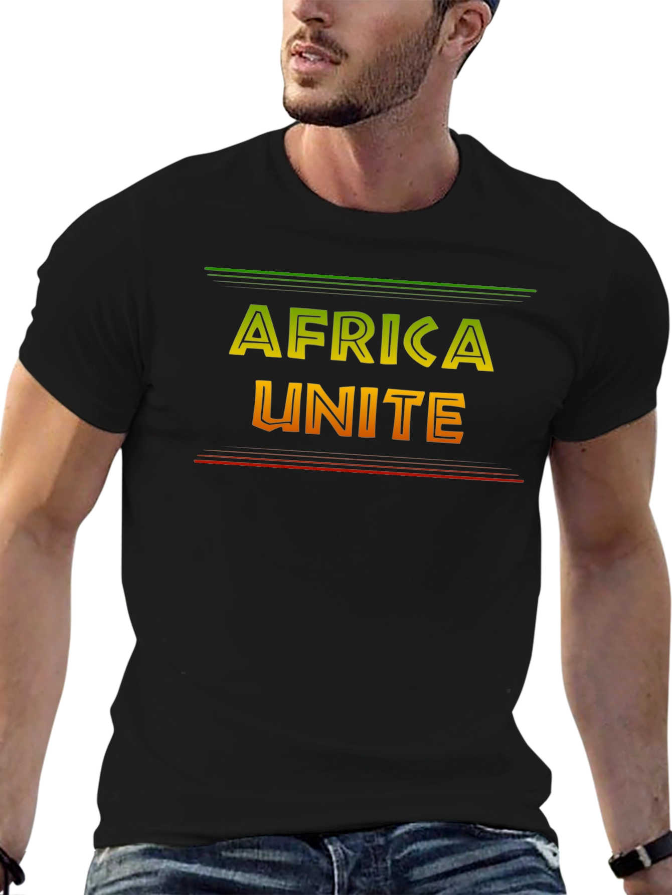 Africa Unite Graphic Tee - Black