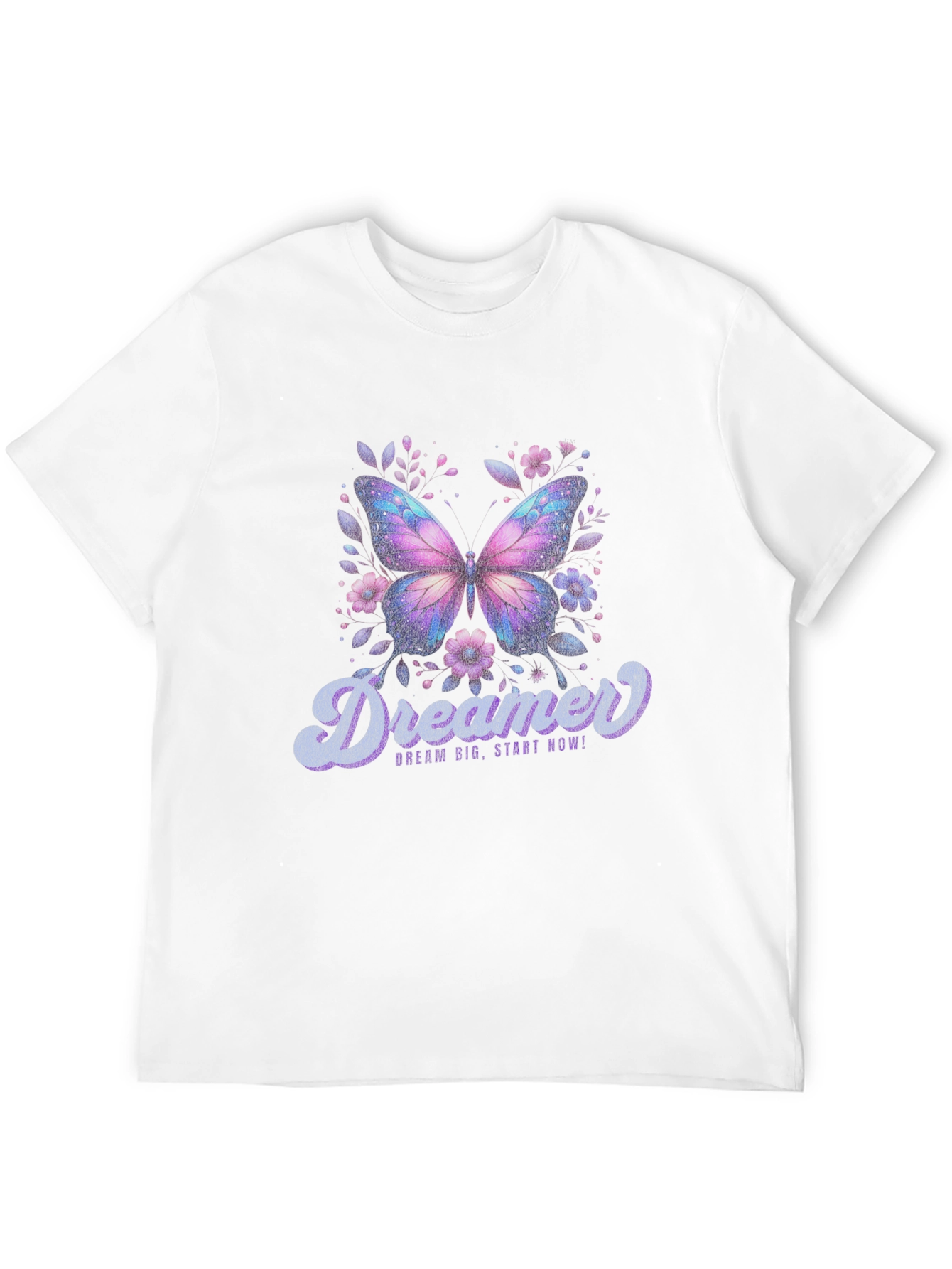 Dreamer Butterfly Graphic Black T-Shirt