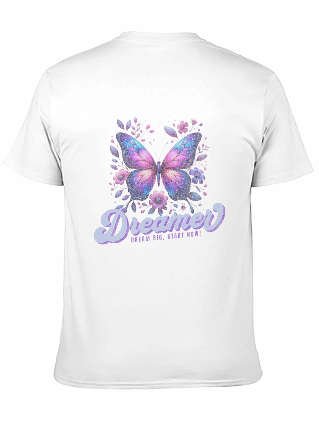 Dreamer Butterfly Graphic Black T-Shirt