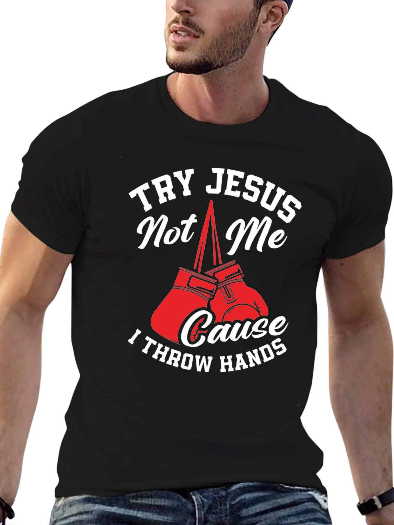 Try Jesus Not Me Graphic Tee