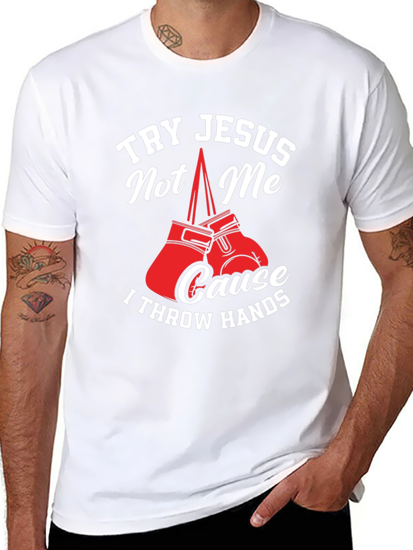 Try Jesus Not Me Graphic Tee