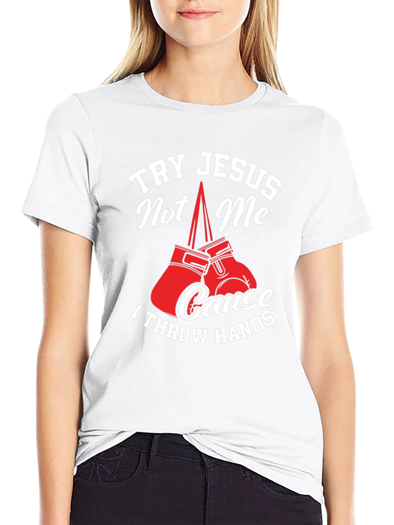 Try Jesus Not Me Graphic Tee