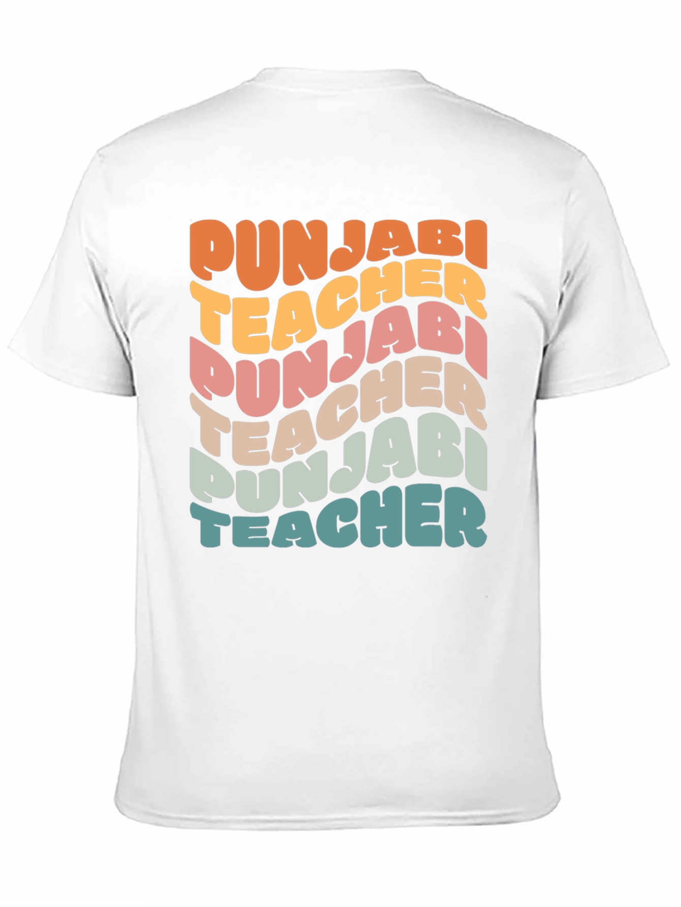 Punjabi Teacher Retro Style T-Shirt