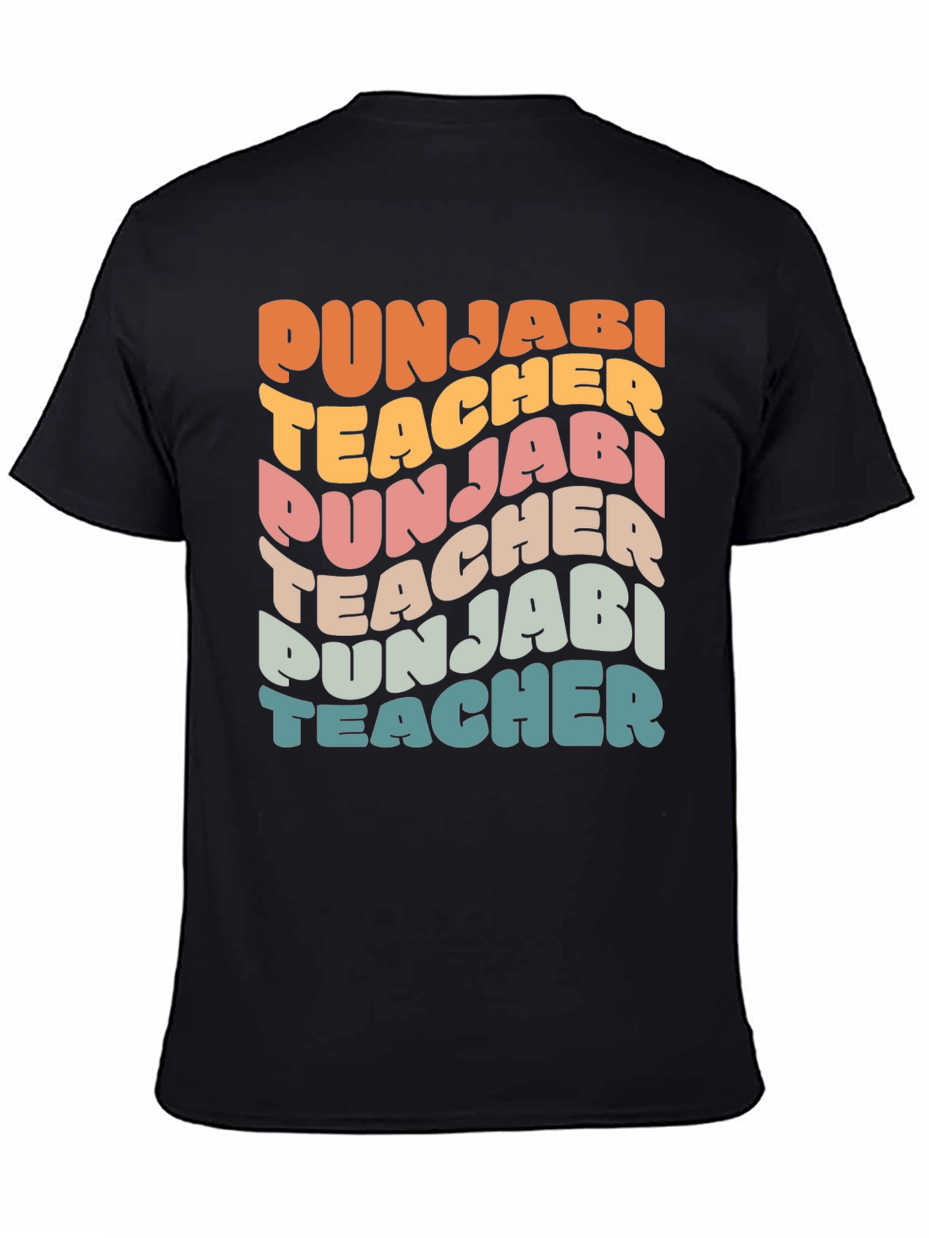Punjabi Teacher Retro Style T-Shirt
