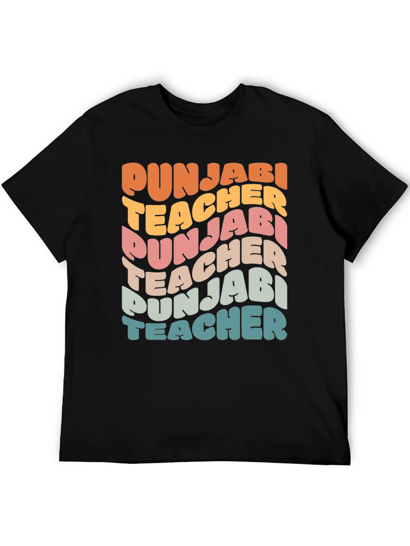 Punjabi Teacher Retro Style T-Shirt