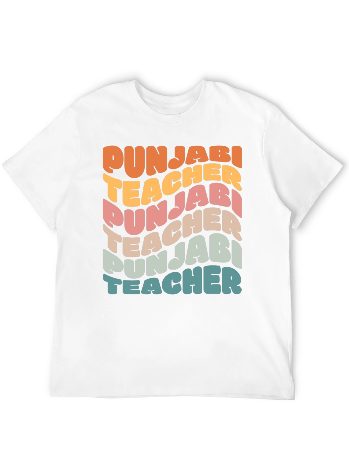 Punjabi Teacher Retro Style T-Shirt