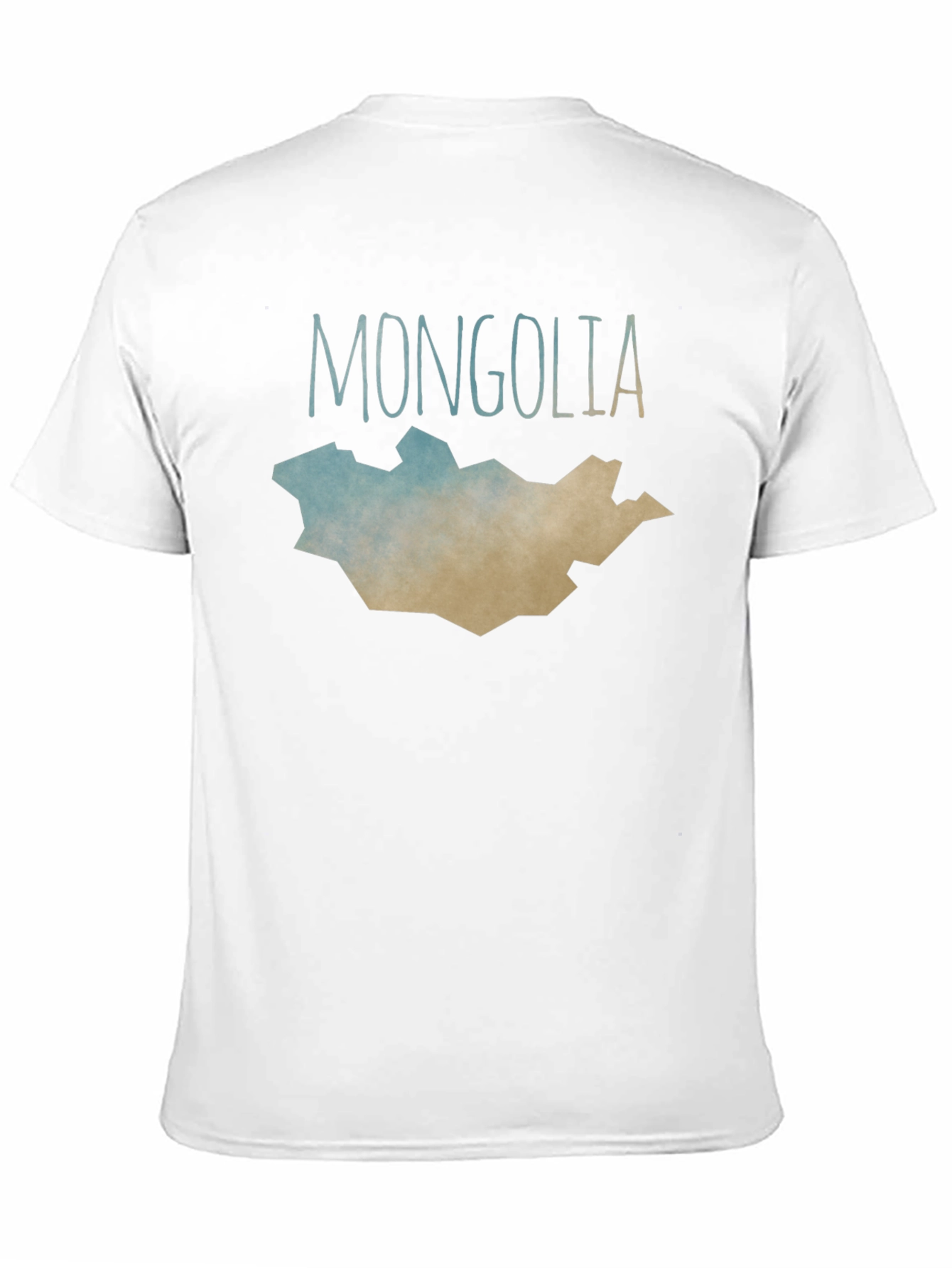 Mongolia Map T-Shirt - Black Graphic Tee
