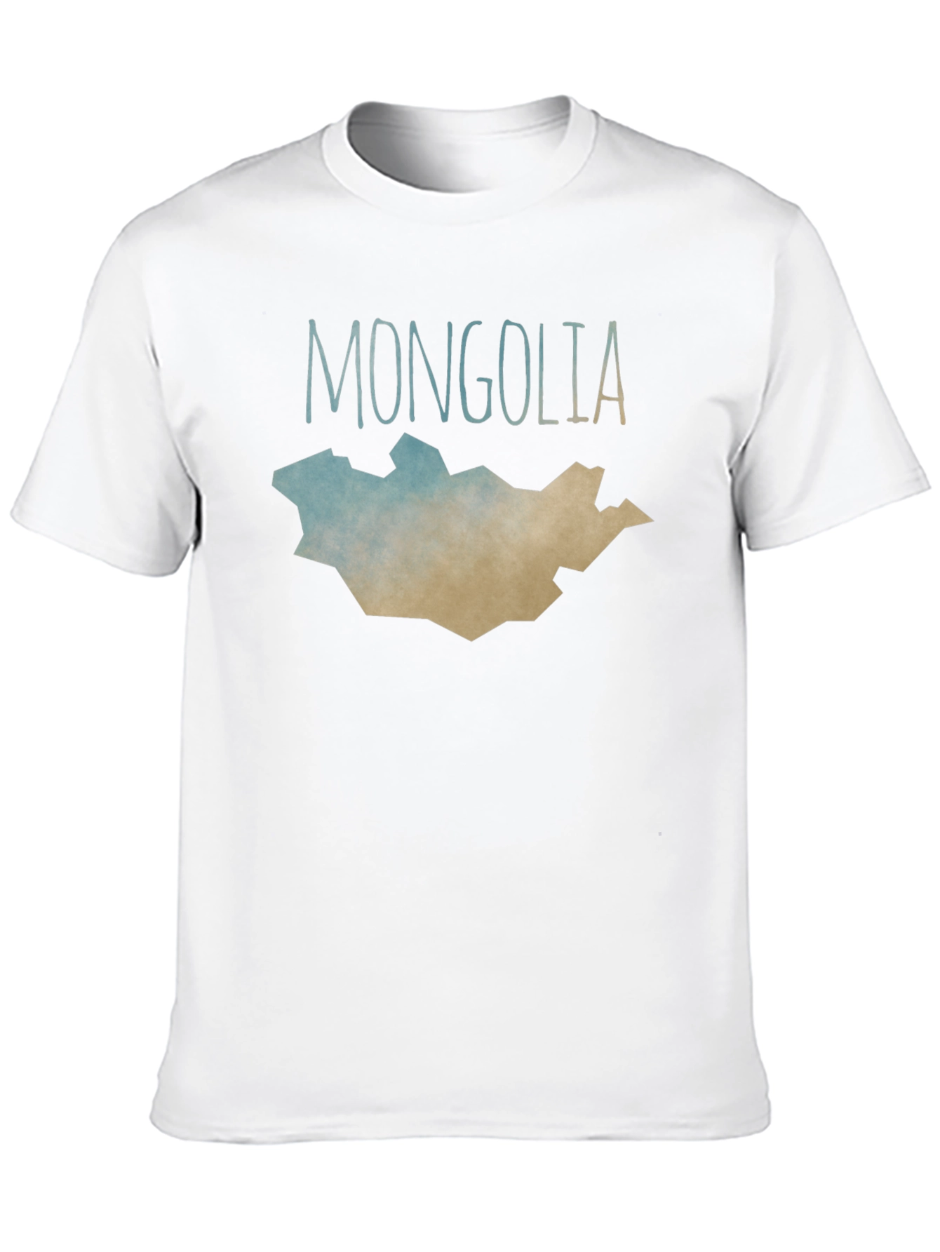 Mongolia Map T-Shirt - Black Graphic Tee