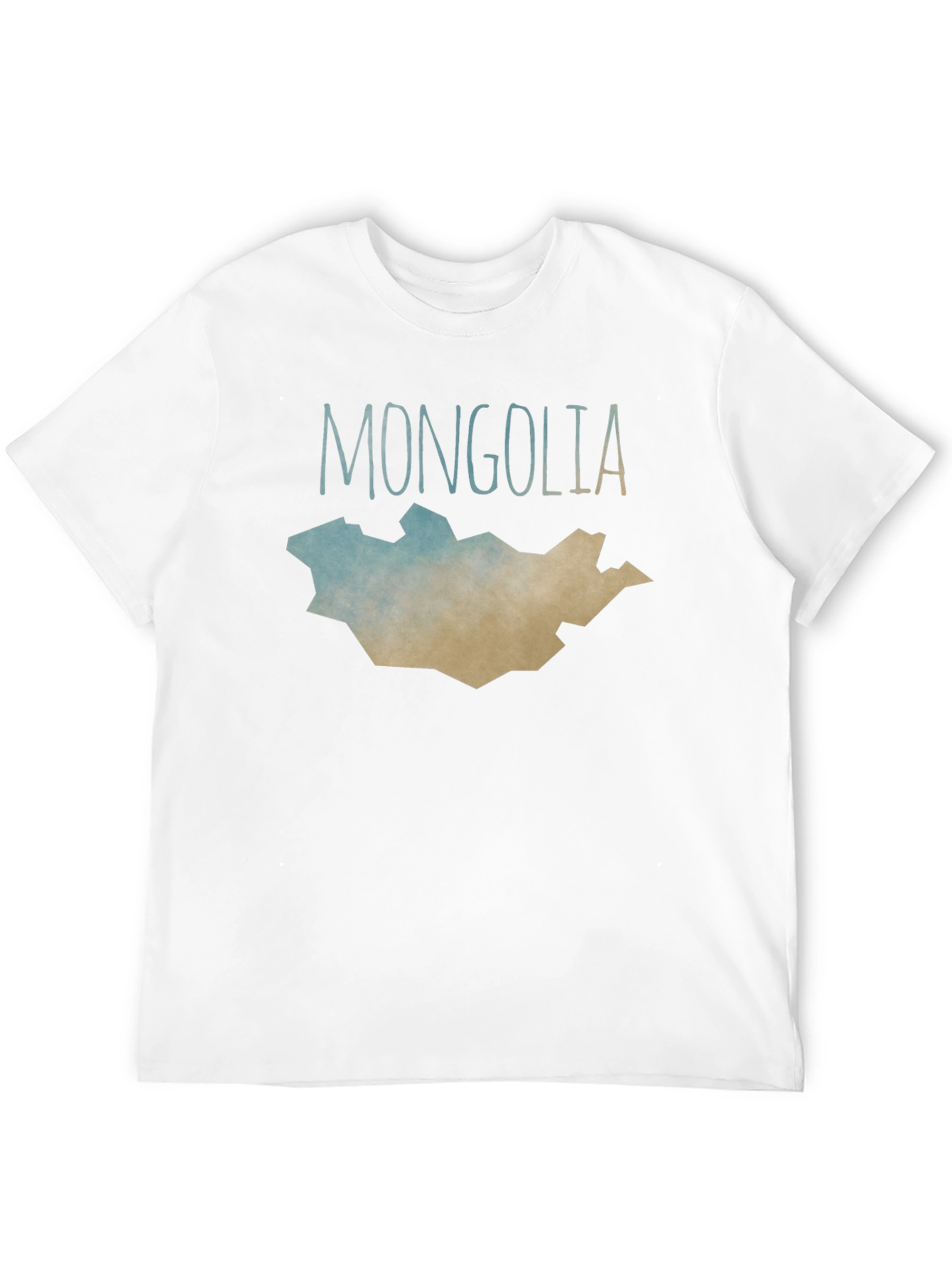 Mongolia Map T-Shirt - Black Graphic Tee