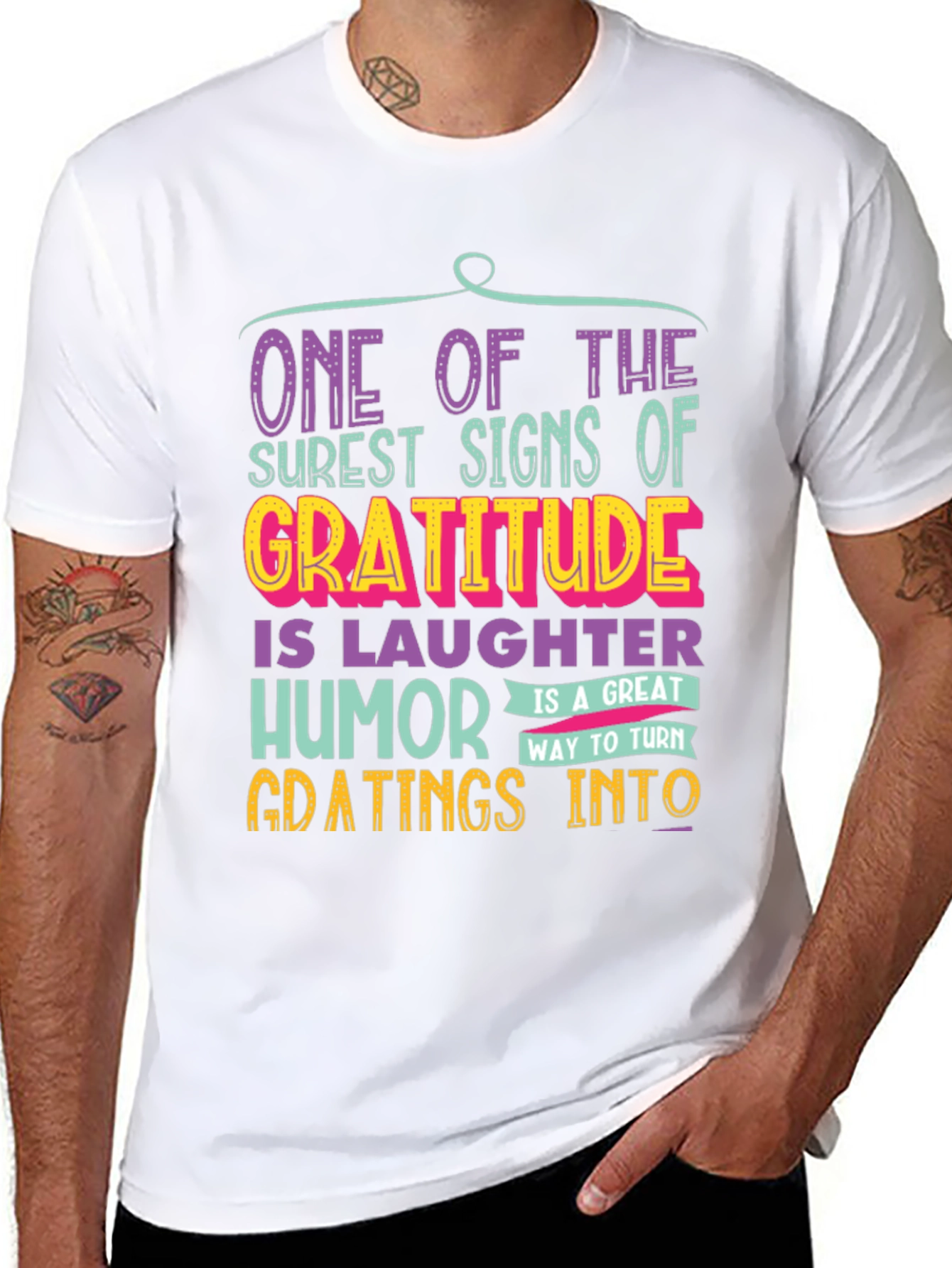 Gratitude Humor T-Shirt: One of the Surest Signs