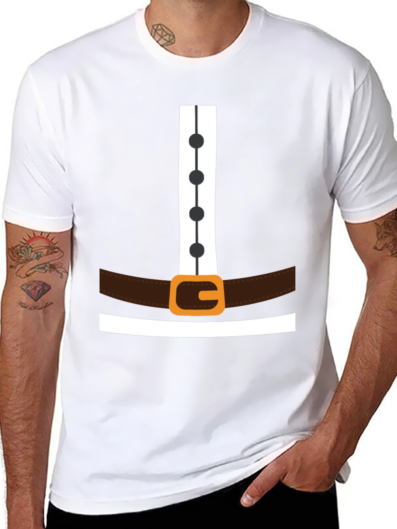 Pilgrim Costume T-Shirt - Thanksgiving Festive Apparel