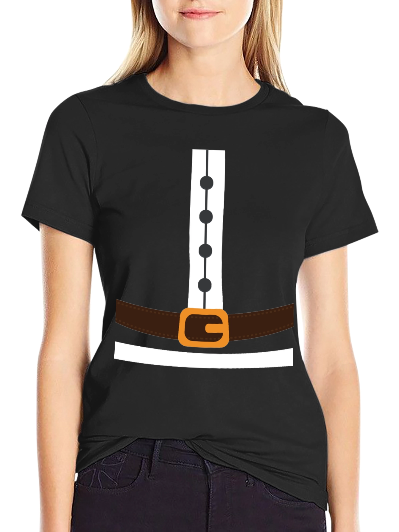 Pilgrim Costume T-Shirt - Thanksgiving Festive Apparel