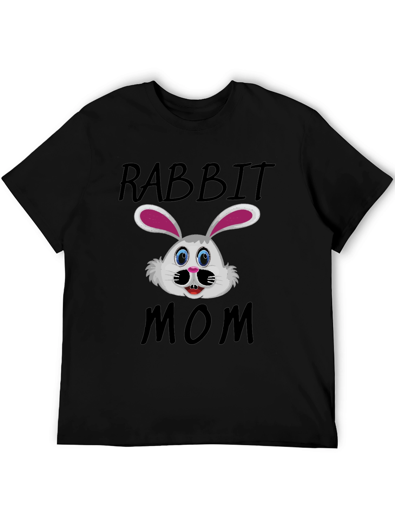 Rabbit Mom Graphic T-Shirt - Cute Bunny Design