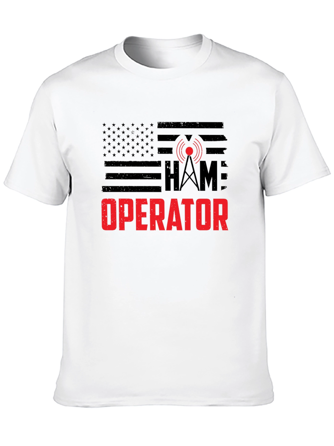 Ham Radio Operator USA Flag T-Shirt