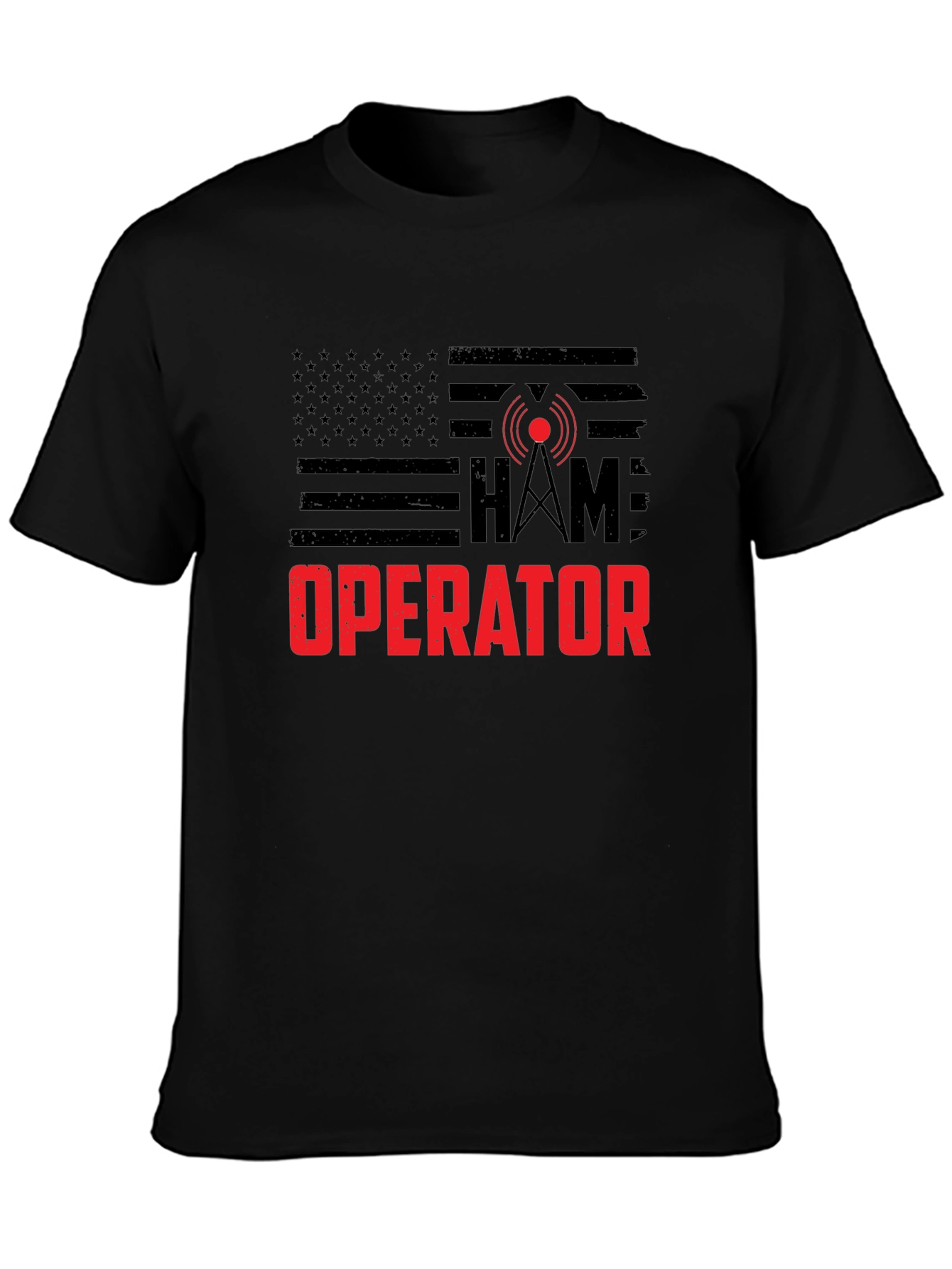 Ham Radio Operator USA Flag T-Shirt