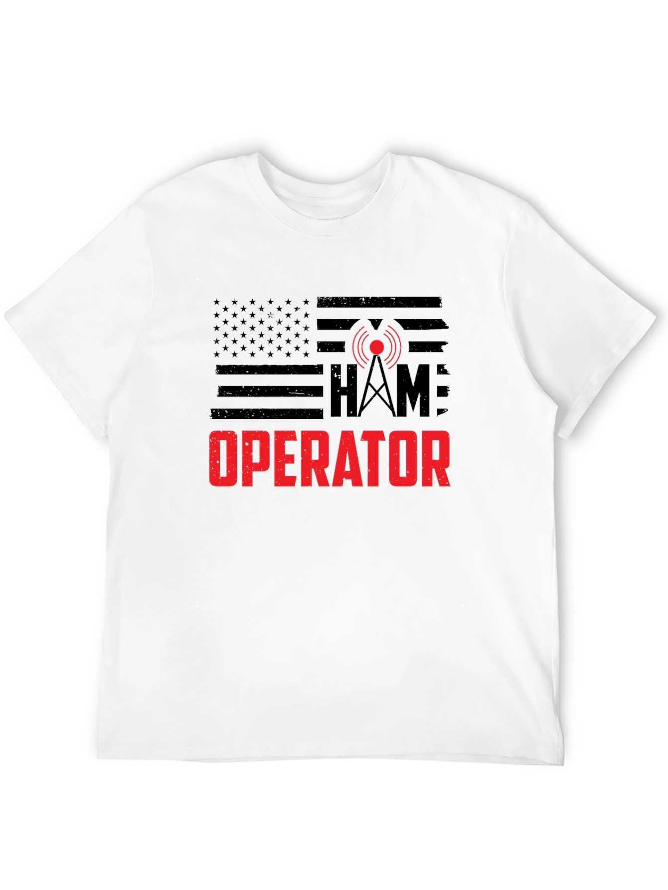Ham Radio Operator USA Flag T-Shirt