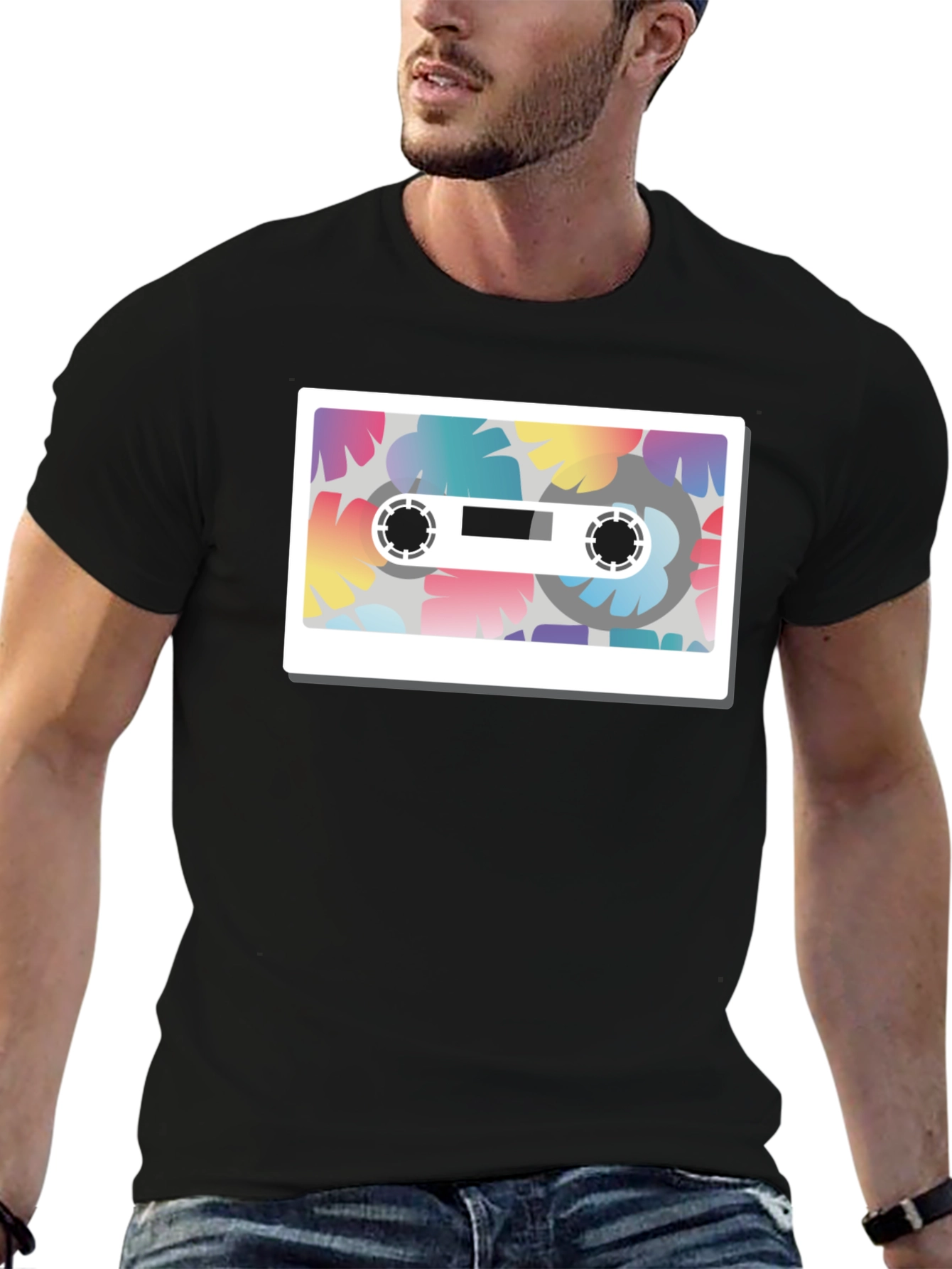 Retro Cassette Tape Graphic T-Shirt