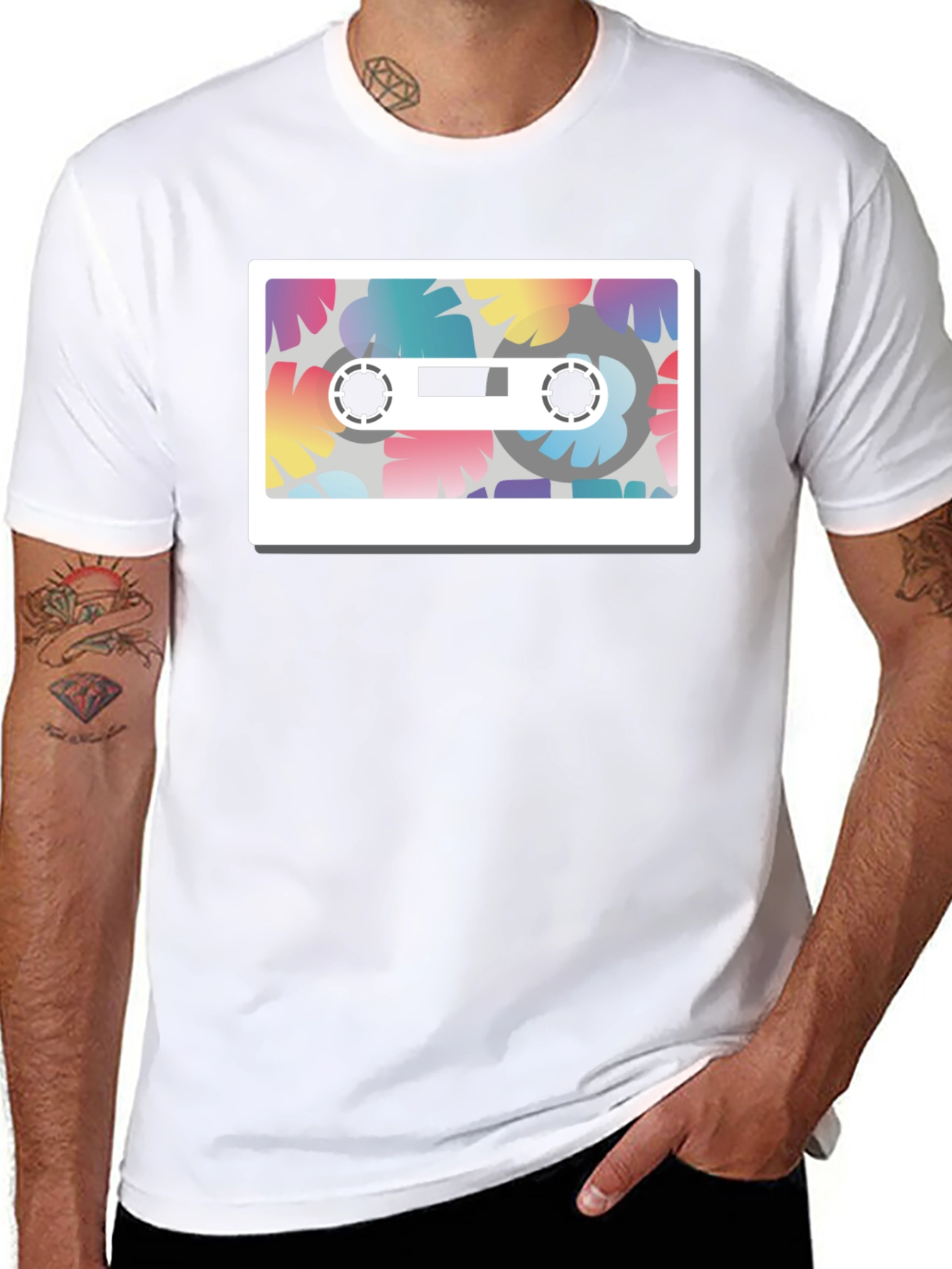 Retro Cassette Tape Graphic T-Shirt