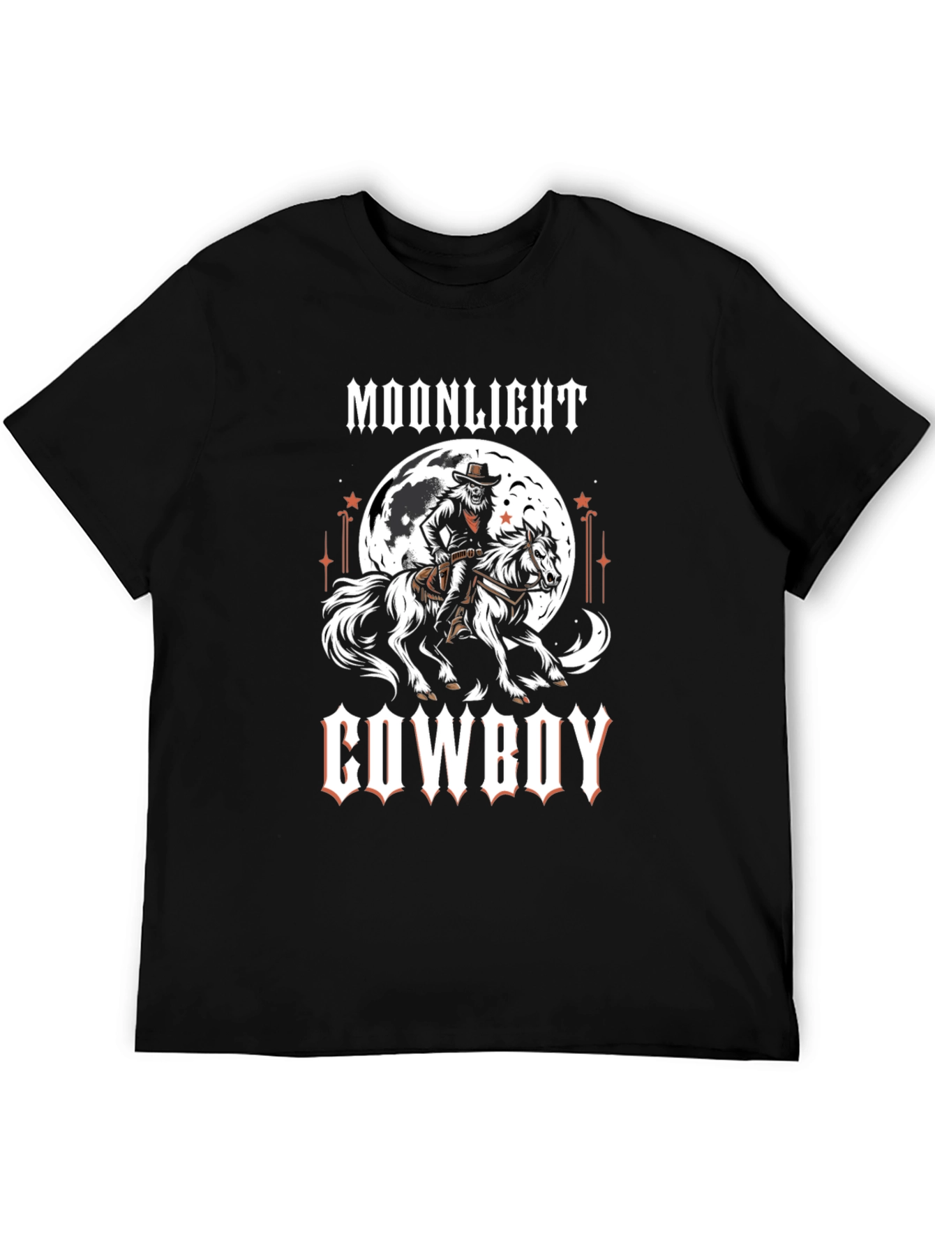 Moonlight Cowboy Graphic Print T-Shirt