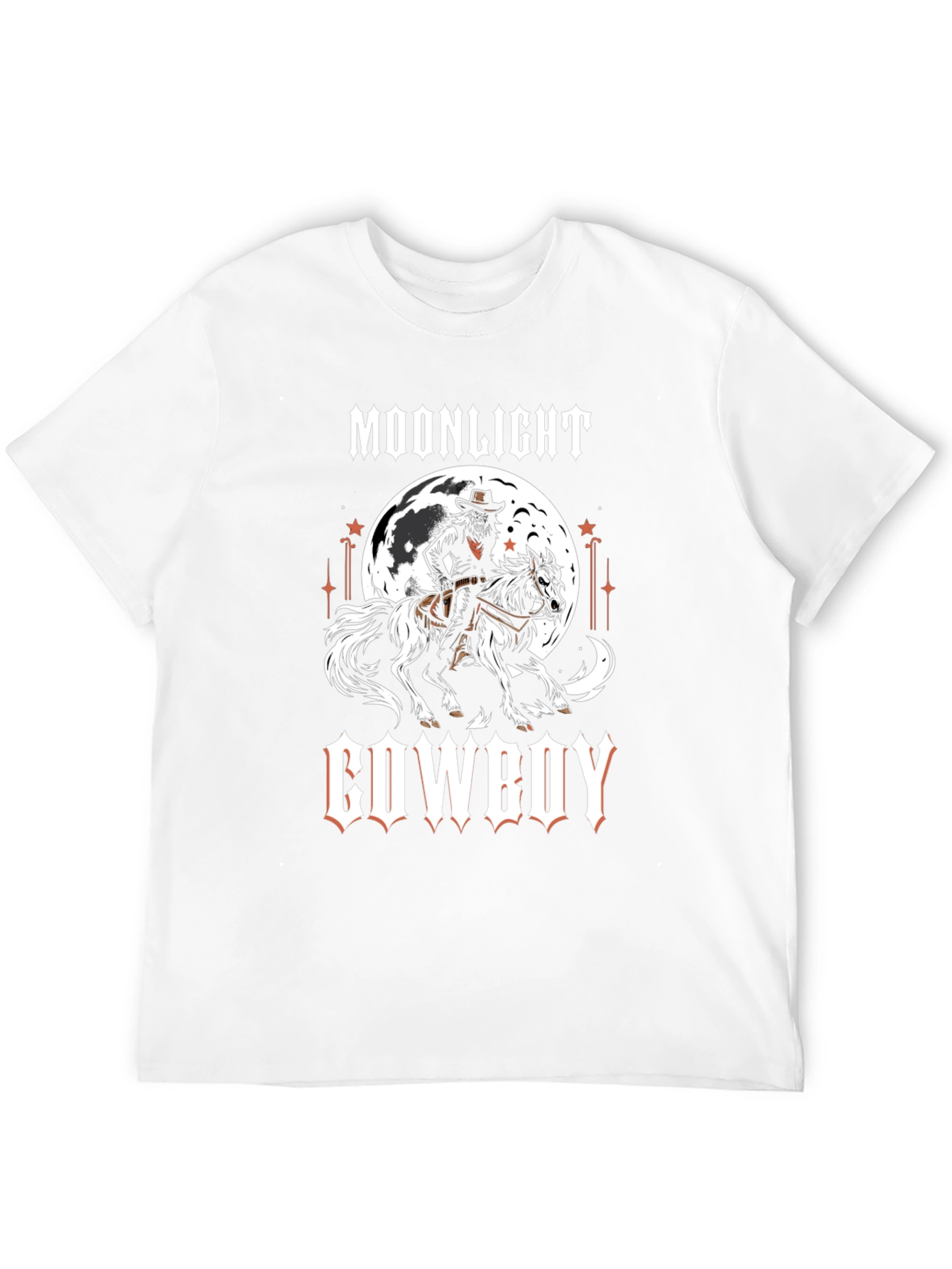 Moonlight Cowboy Graphic Print T-Shirt