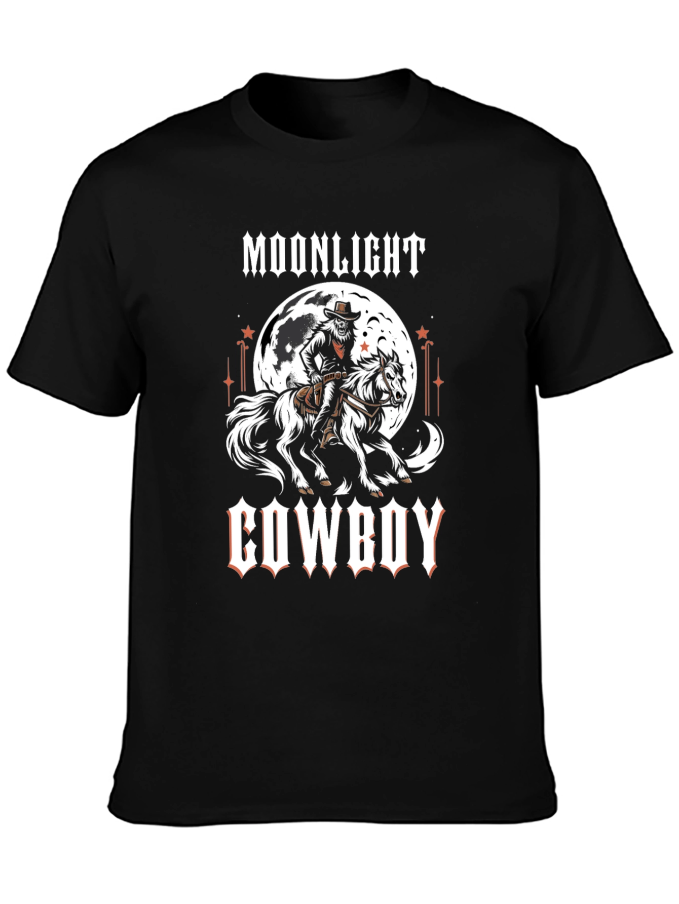 Moonlight Cowboy Graphic Print T-Shirt