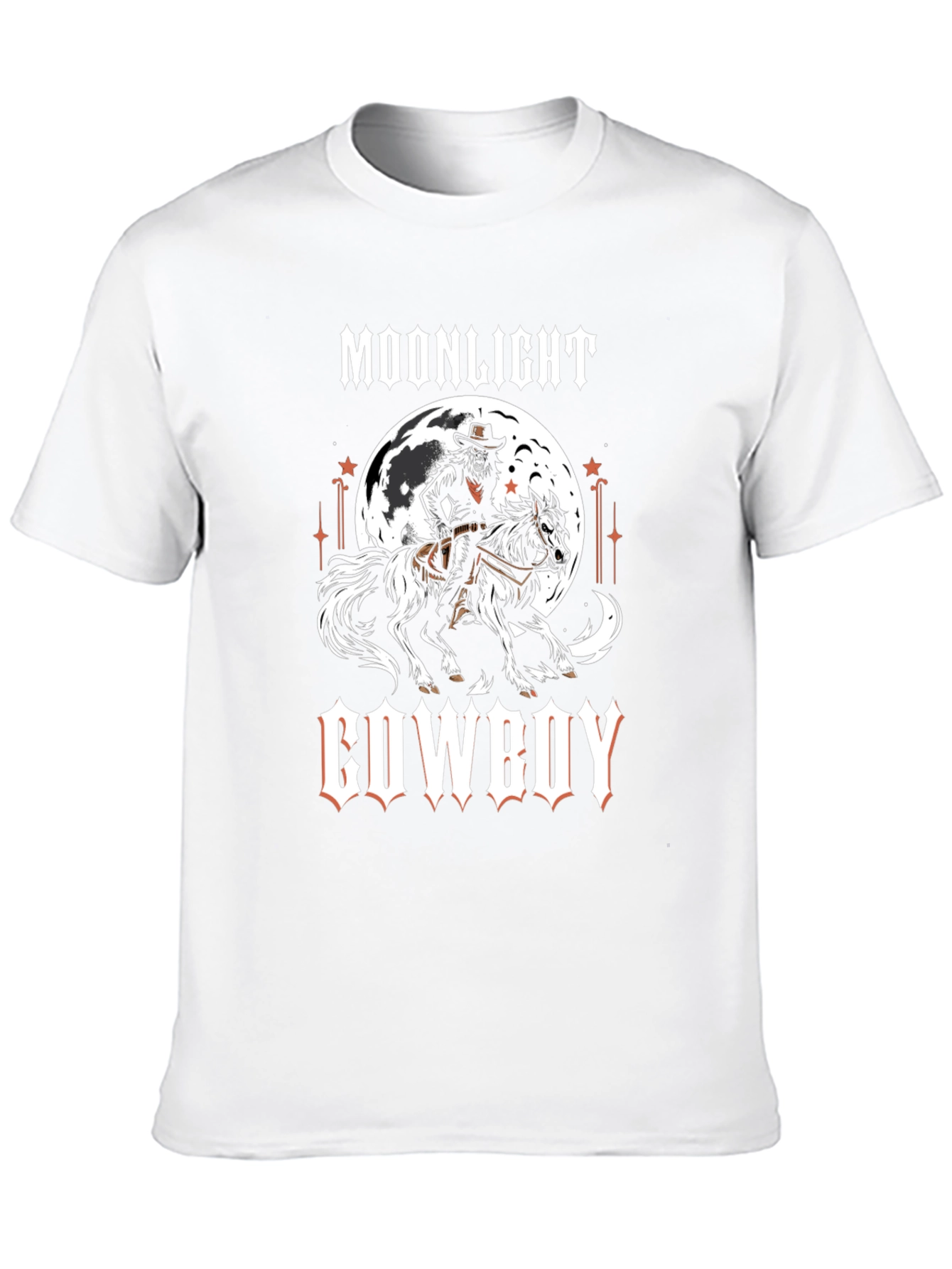 Moonlight Cowboy Graphic Print T-Shirt