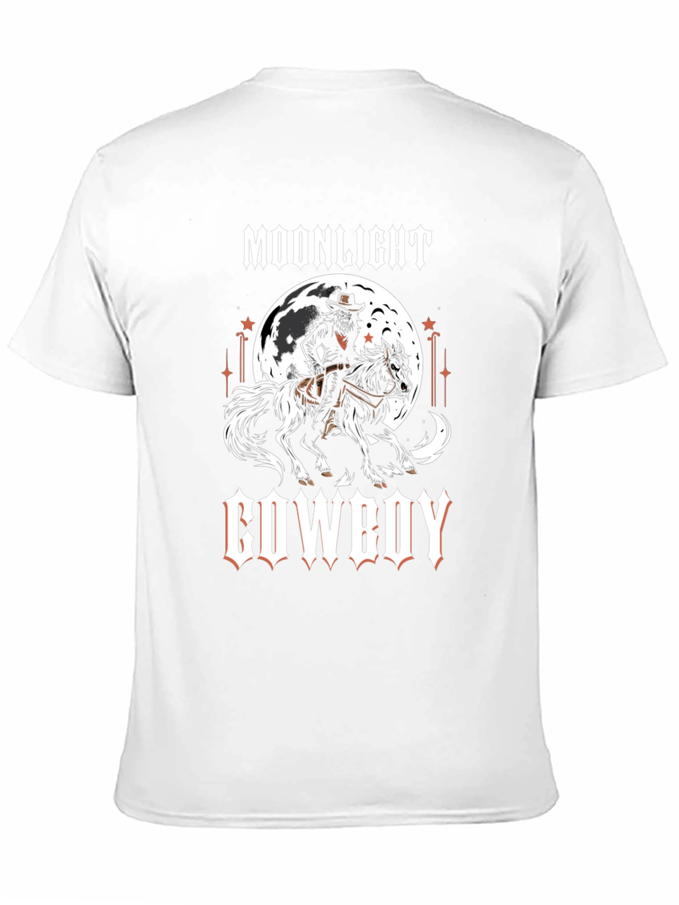 Moonlight Cowboy Graphic Print T-Shirt